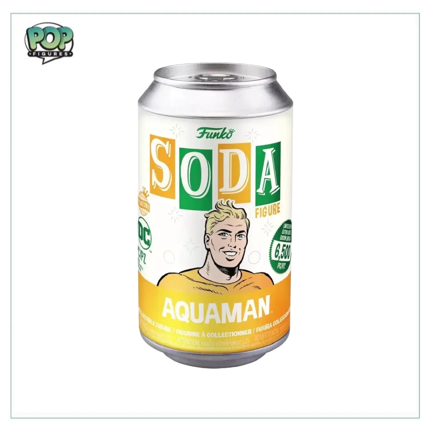 Aquaman Funko Soda Vinyl Figure! - DC - International LE6500 Pcs - Chance of Chase