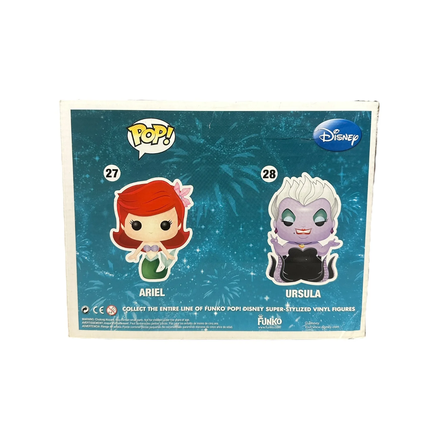 Ariel & Ursula (Metallic) 2 Pack Funko Pop! - Disney - SDCC 2013 Exclusive LE480 Pcs - Condition 6.5/10 - Image 3