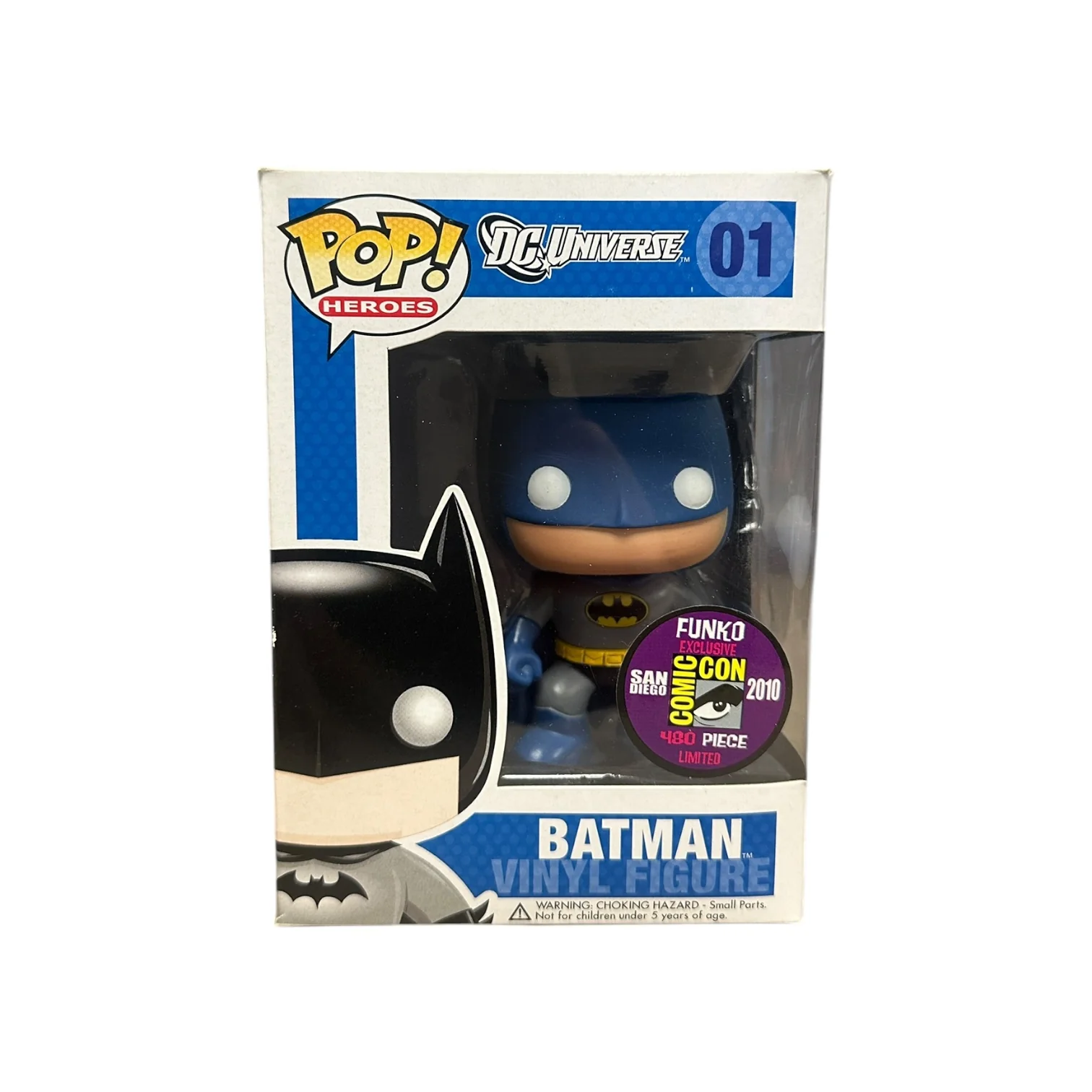 Batman #01 (Blue) Funko Pop! - DC Universe - SDCC 2010 Exclusive LE480 Pcs - Condition 8/10