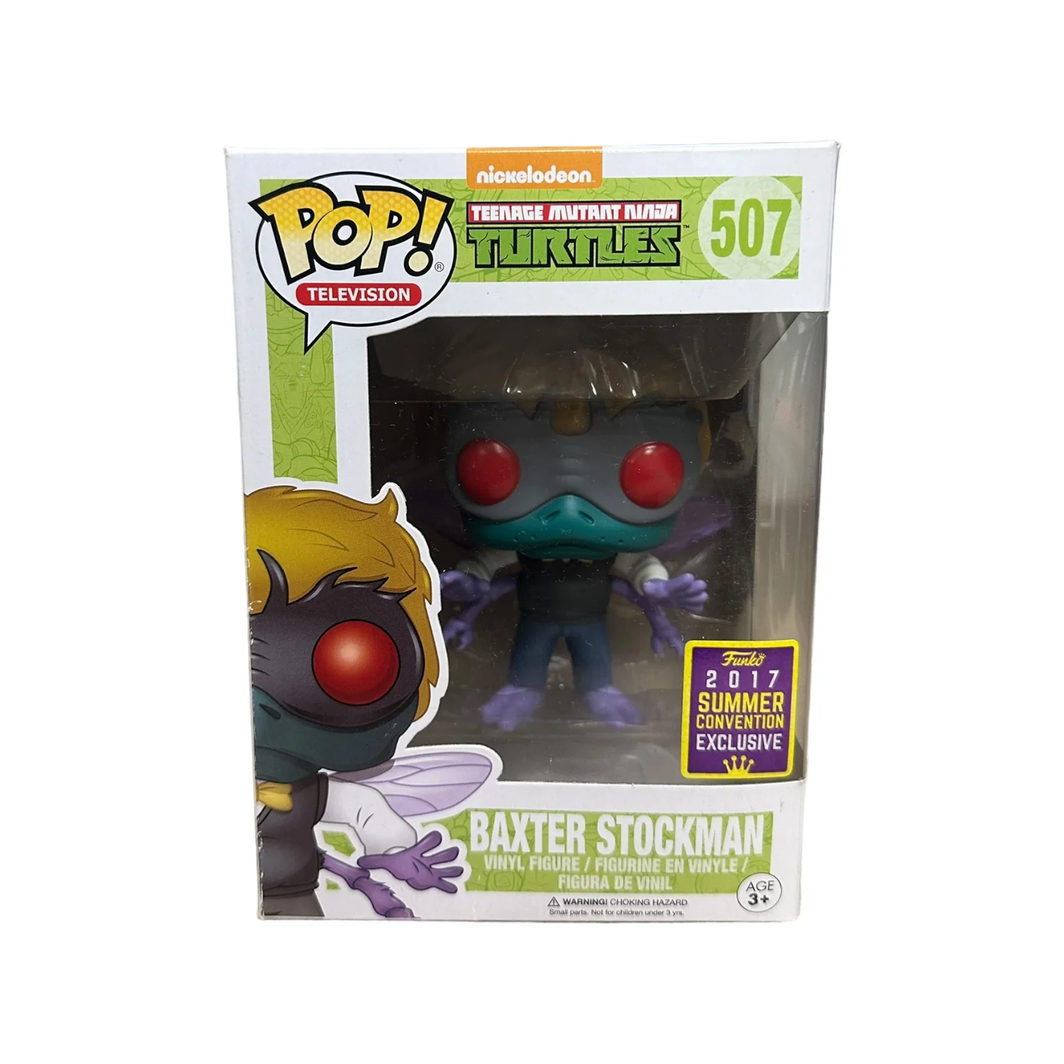 Baxter Stockman #507 Funko Pop! - Teenage Mutant Ninja Turtles - SDCC 2017 Shared Exclusive - Condition 6.5/10