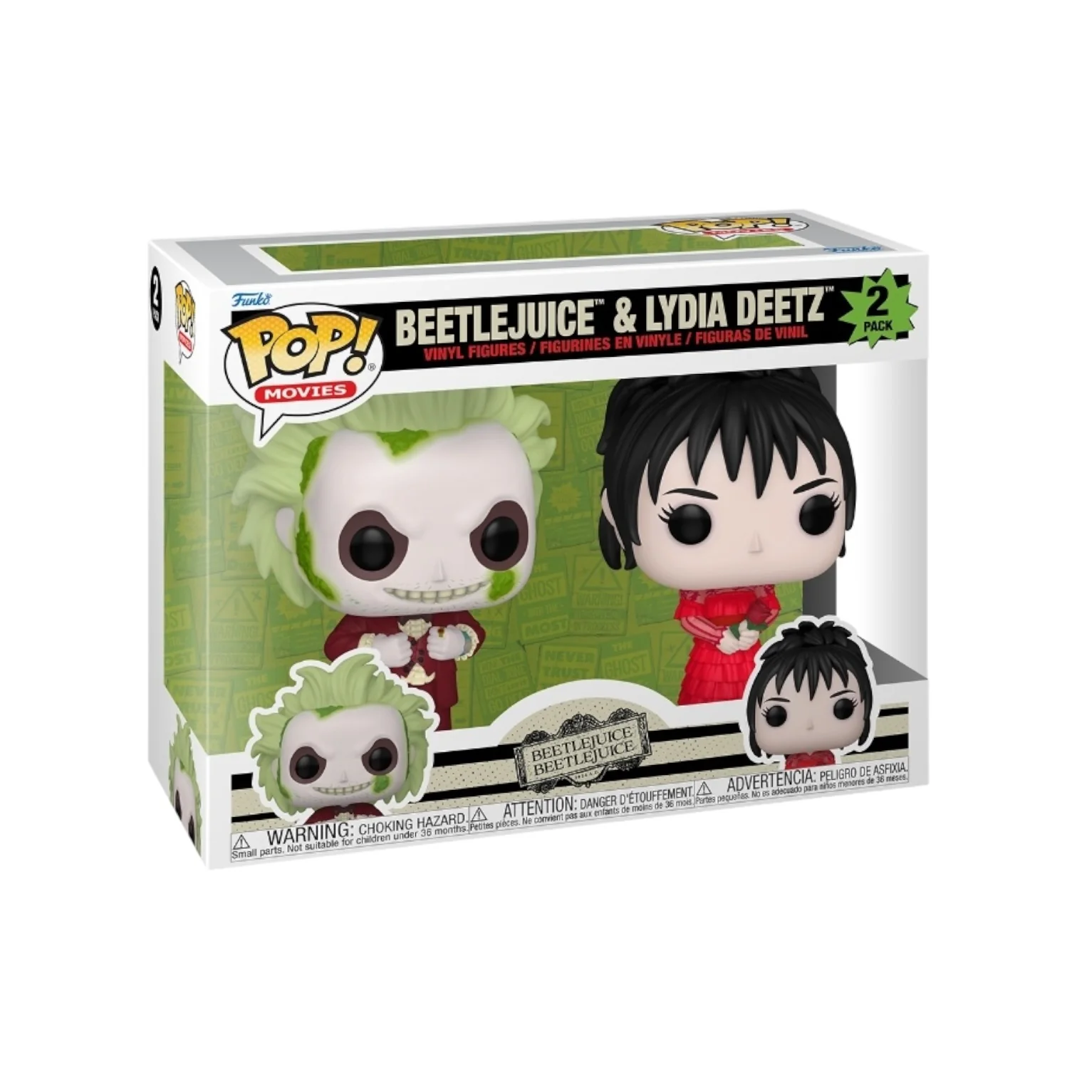 Beetlejuice & Lydia Deetz 2 Pack Funko Pop - Beetlejuice Beetlejuice