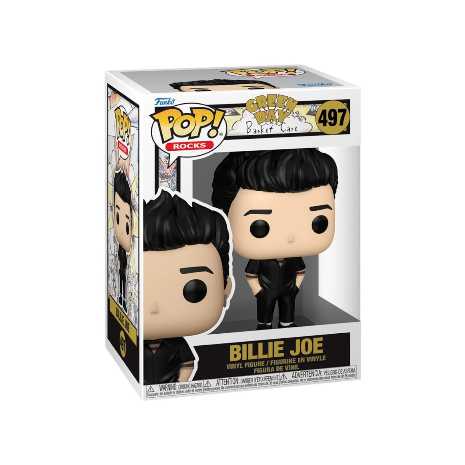 Billie Joe #497 Funko Pop - Green Day: Basket Case - PREORDER