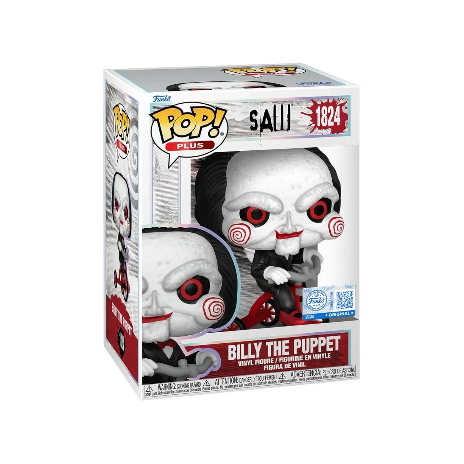 Billy the Puppet (on tricycle) #1824 Funko Pop Plus - Saw - Funko Exclusive - PREORDER