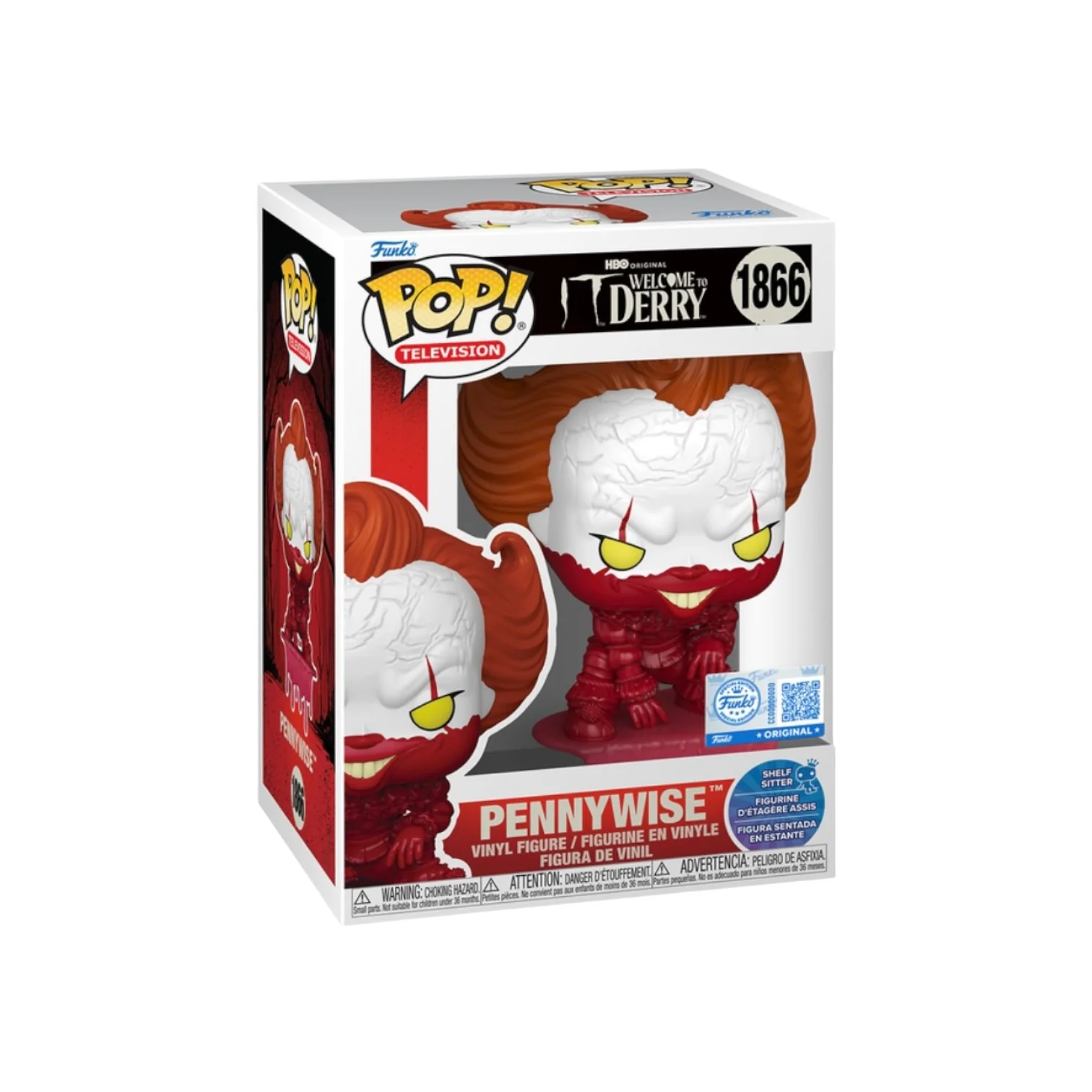 Blood Pennywise (Shelf Sitter) #1866 Funko Pop! - IT: Welcome to Derry - Funko Exclusive