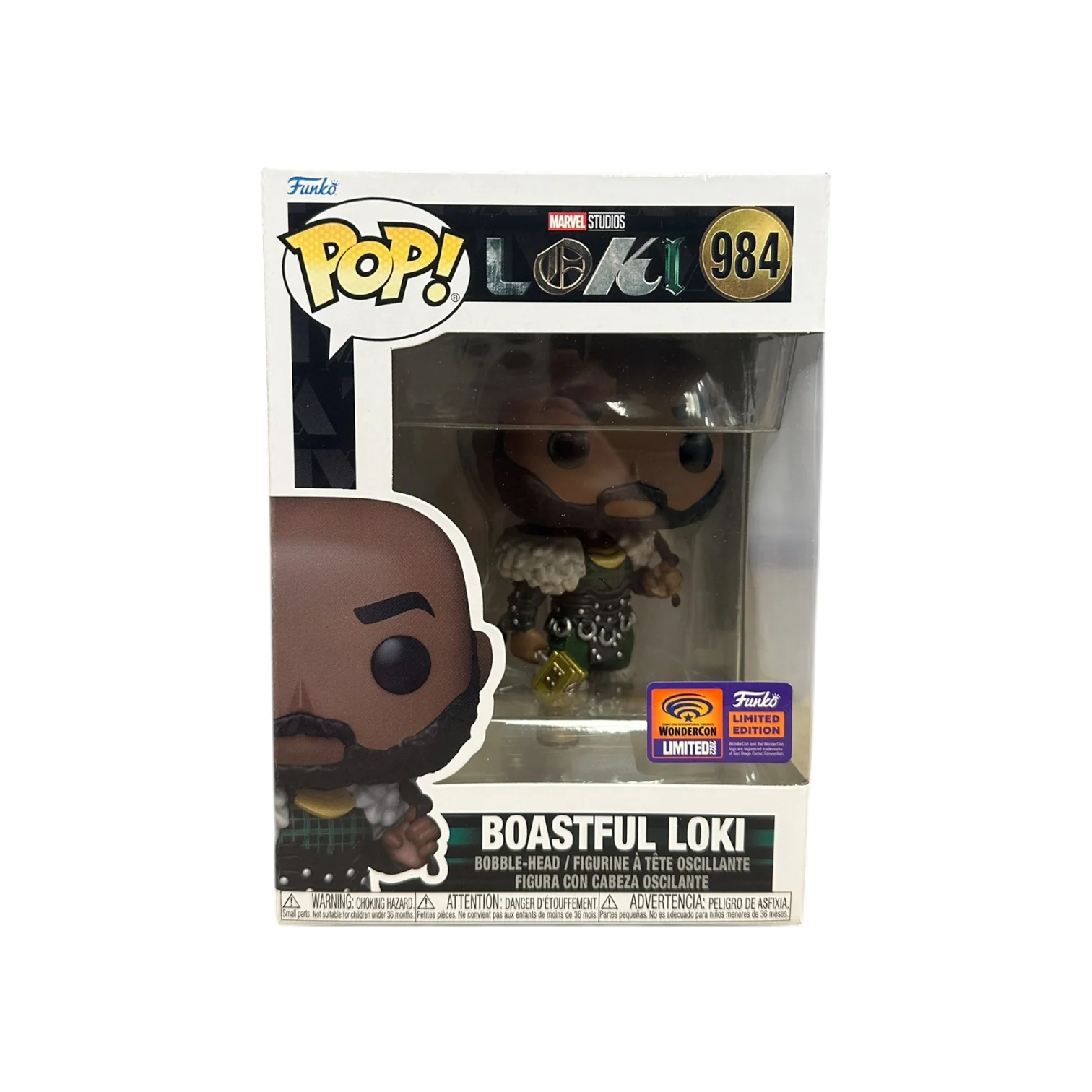Boastful Loki #984 Funko Pop! - Loki - WonderCon 2022 Official Convention Exclusive - Condition 8.5/10