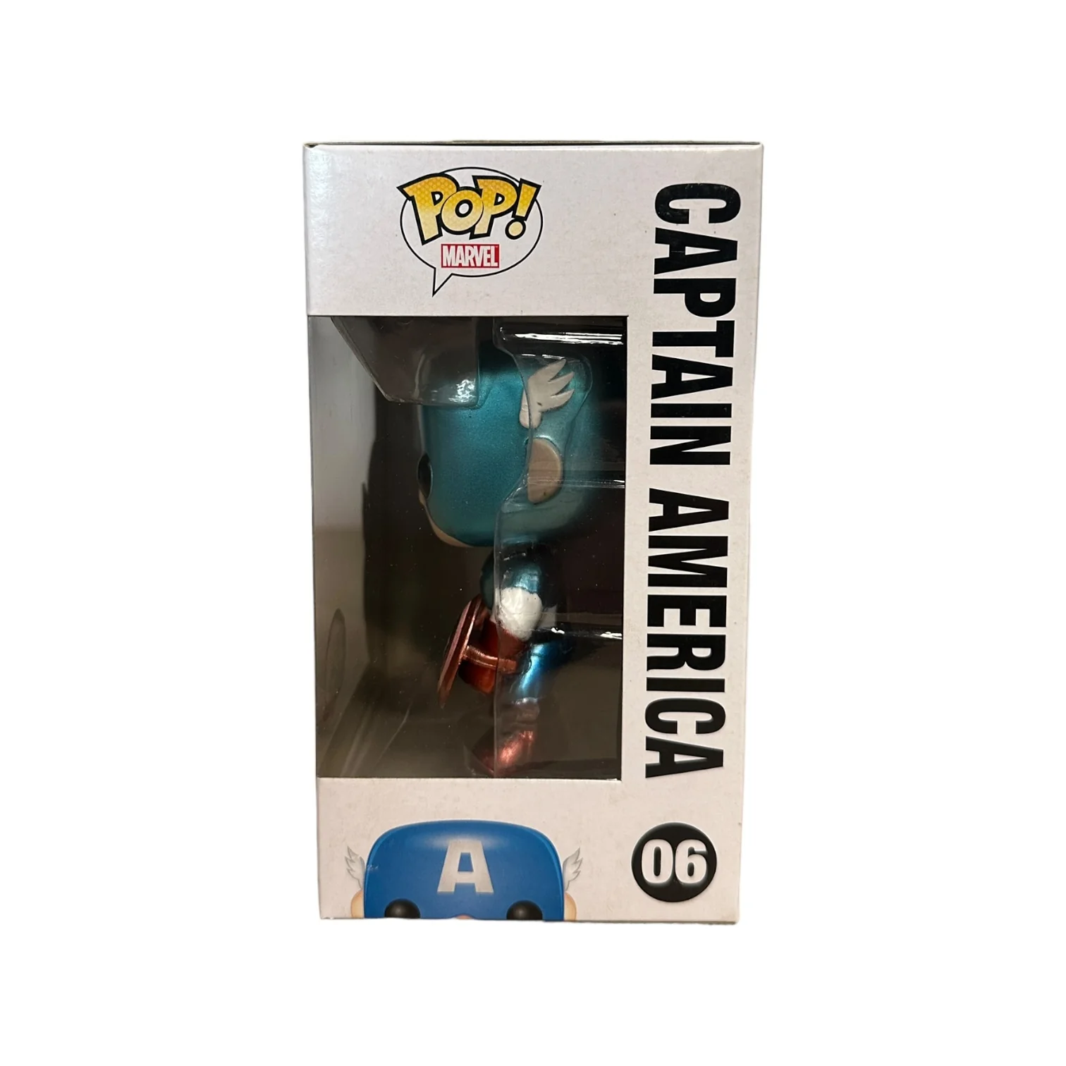 Captain America #06 (Metallic) Funko Pop! - Marvel Universe - SDCC 2011 Exclusive LE480 Pcs - Condition 8.5/10 - Image 2