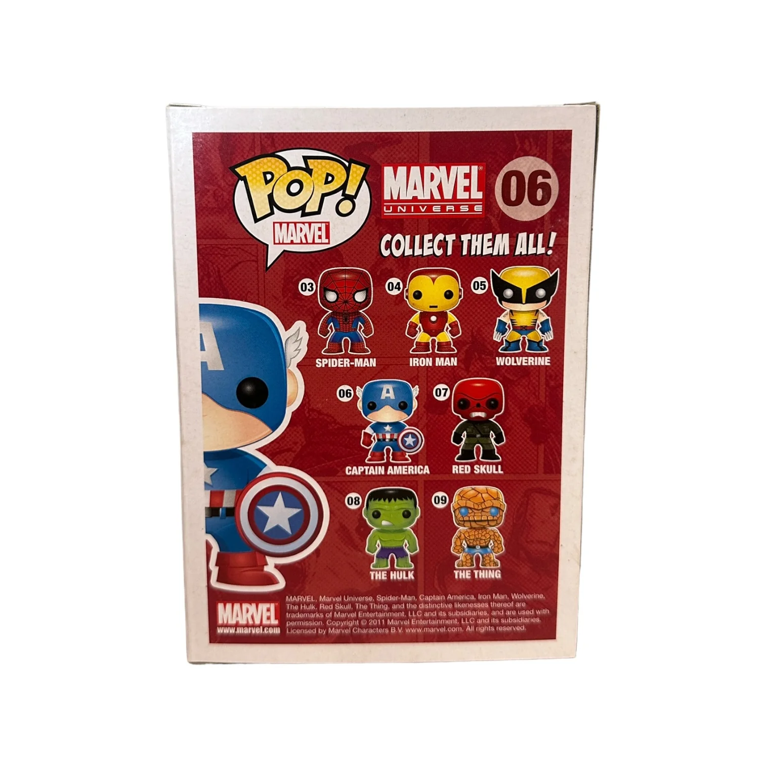 Captain America #06 (Metallic) Funko Pop! - Marvel Universe - SDCC 2011 Exclusive LE480 Pcs - Condition 8.5/10 - Image 3