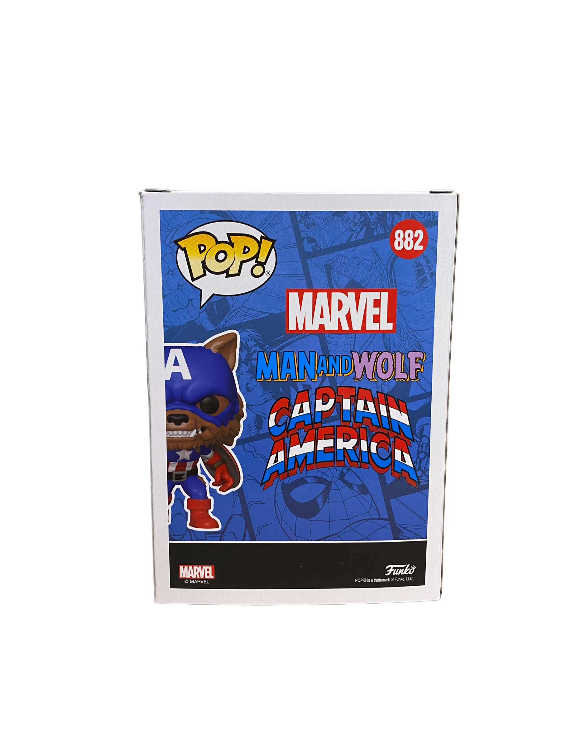 Capwolf #882 Funko Pop! - Marvel - Virtual Funkon 2021 Official Convention Exclusive - Condition 9.5/10 - Image 4