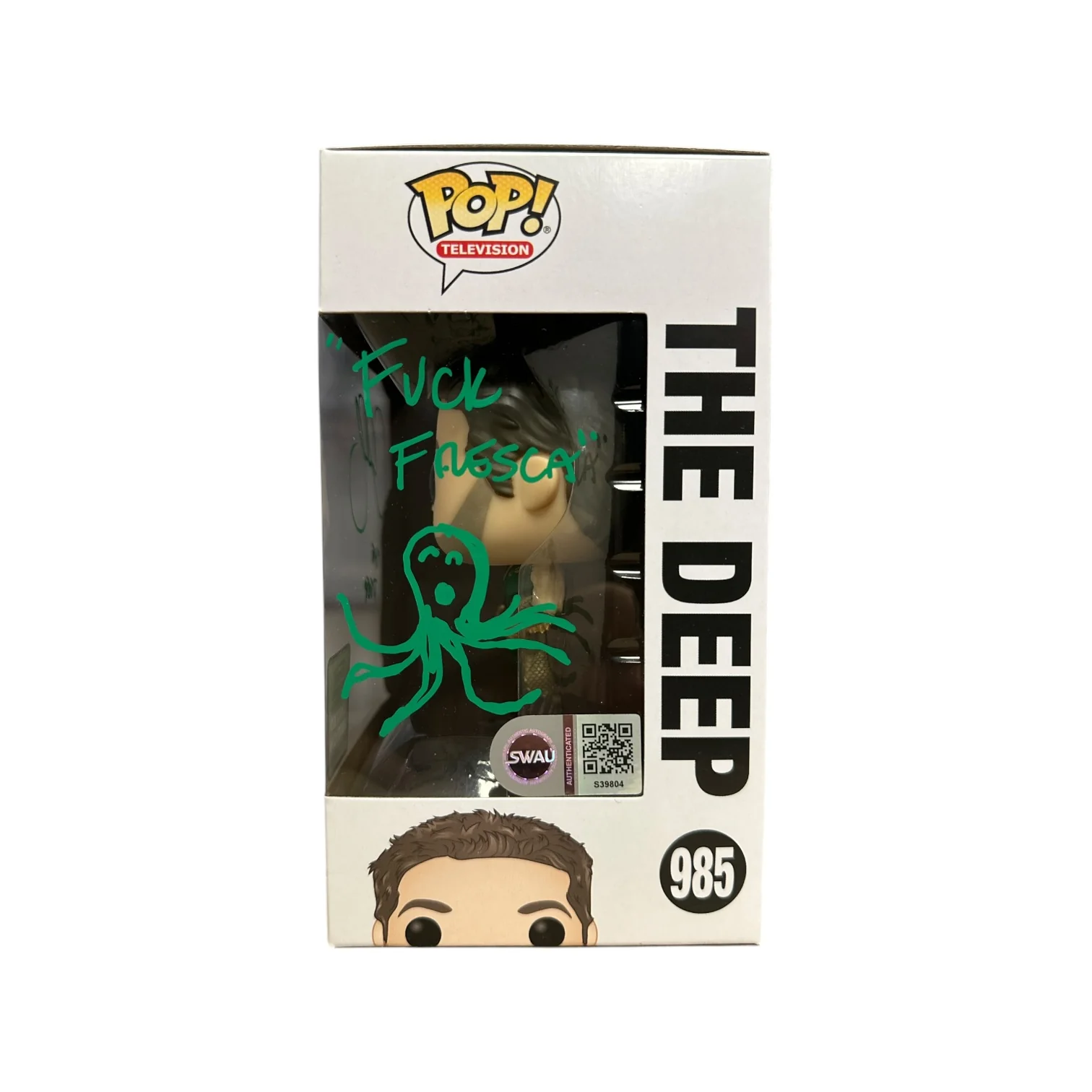 Chace Crawford Signed The Deep #985 Funko Pop! - The Boys - ECCC 2021 Shared Exclusive - SWAU COA - Image 7