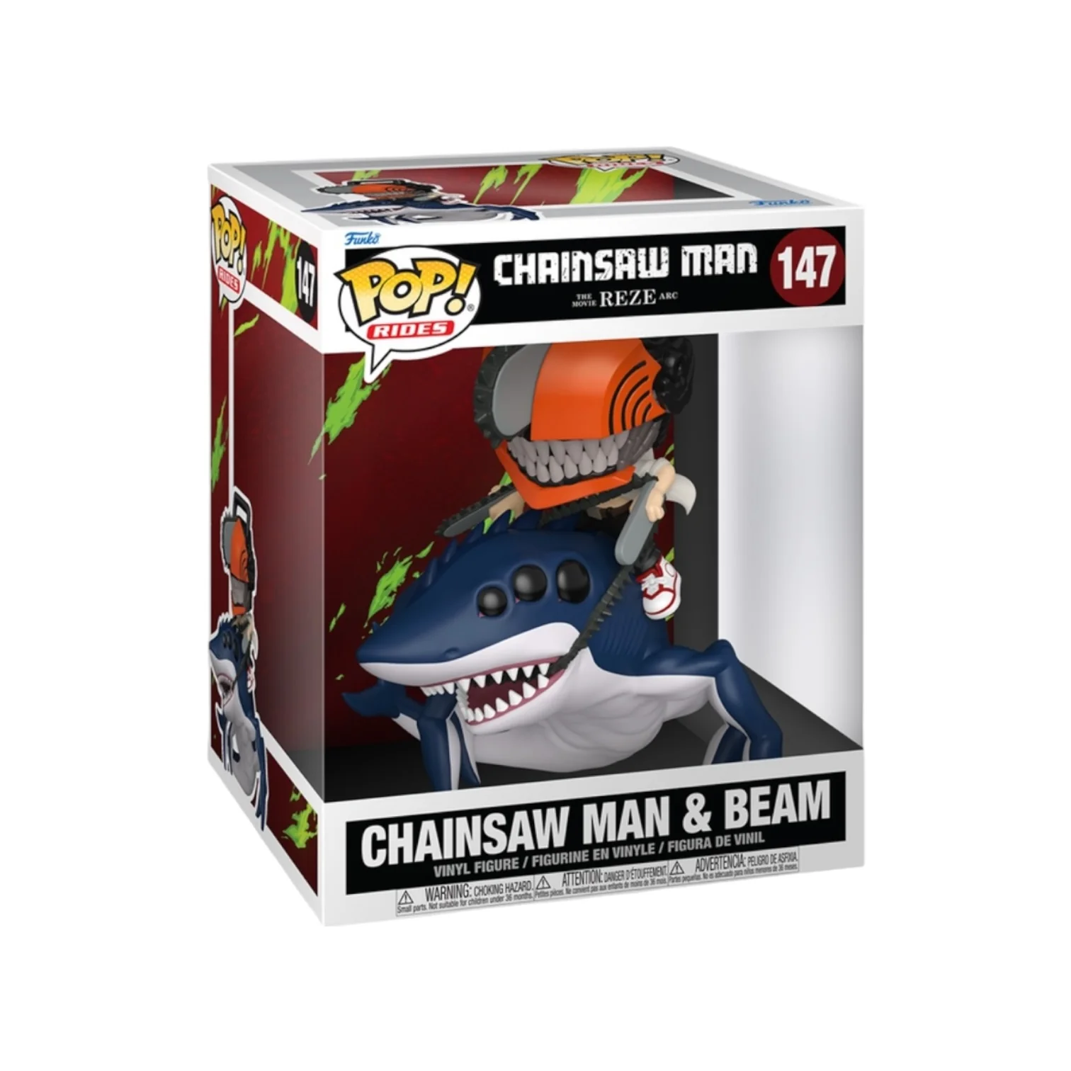 Chainsaw Man and Beam #147 Funko Pop Rides - Chainsaw Man: The Movie Reze Arc - PREORDER