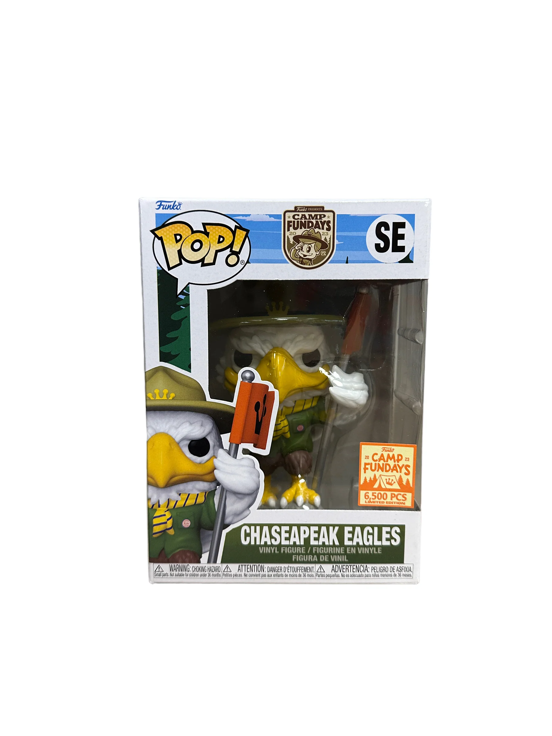 Chaseapeak Eagles Funko Pop! - Camp Fundays 2023 Exclusive LE6500 Pcs - Condition 9/10 - Image 2