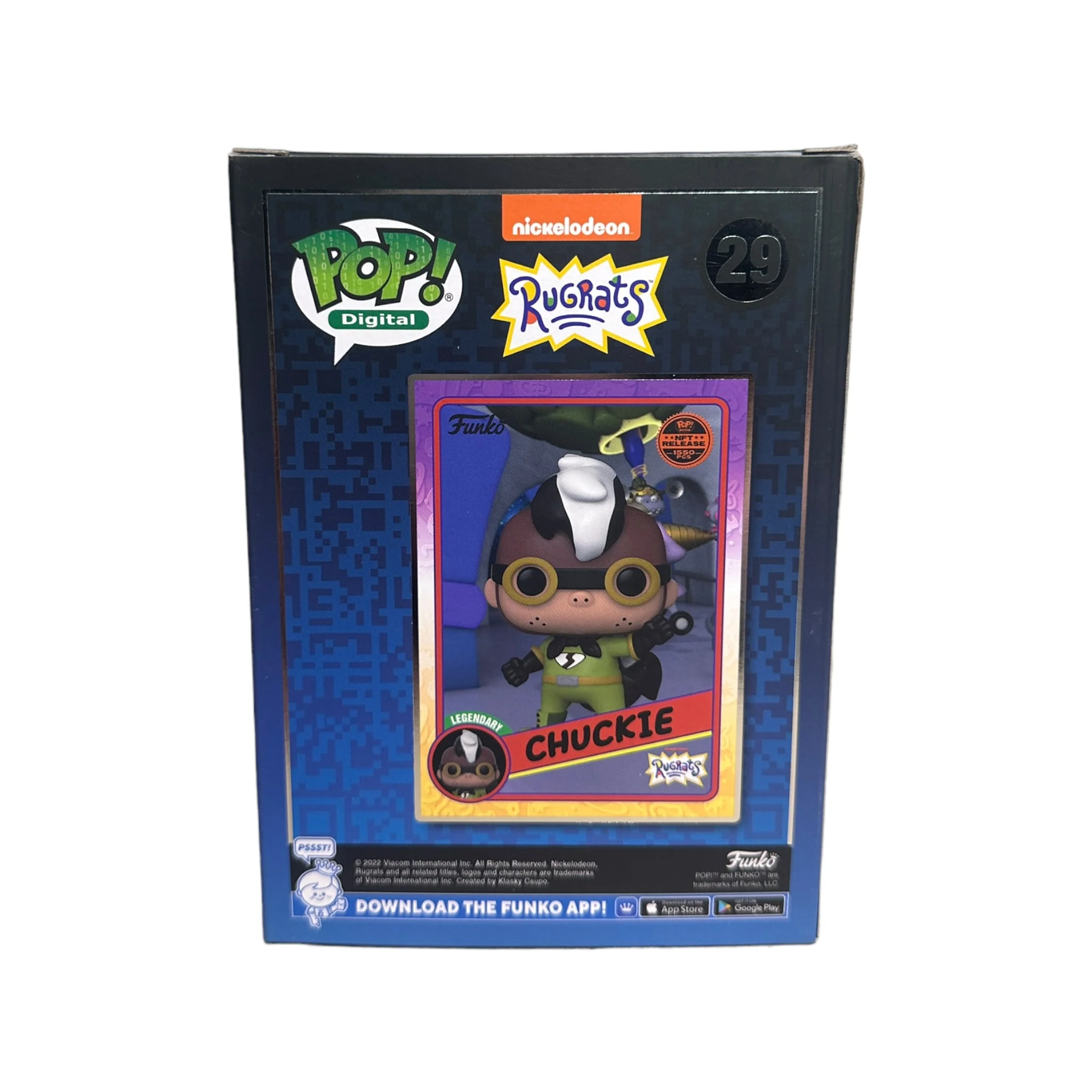 Chuckie #29 Funko Pop! - Rugrats - NFT Release Exclusive LE1550 Pcs - Condition 8.75/10 - Image 3