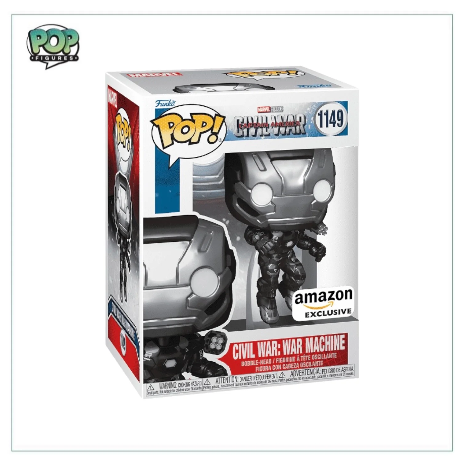 Civil War: War Machine #1149 Funko Pop! - Captain America: Civil War - Amazon Exclusive