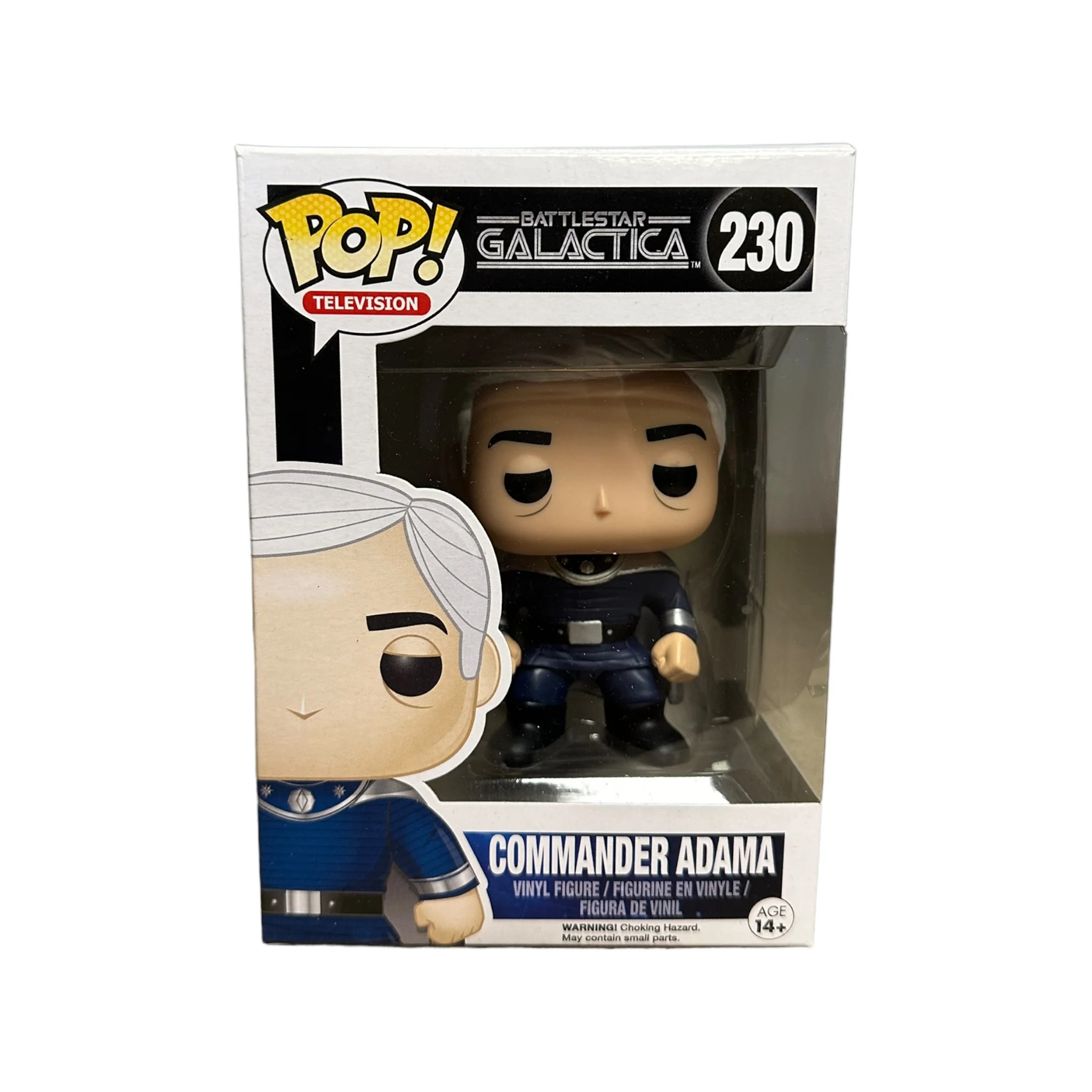 Commander Adama #230 Funko Pop! - Battlestar Galactica - 2015 Pop! - Condition 8/10