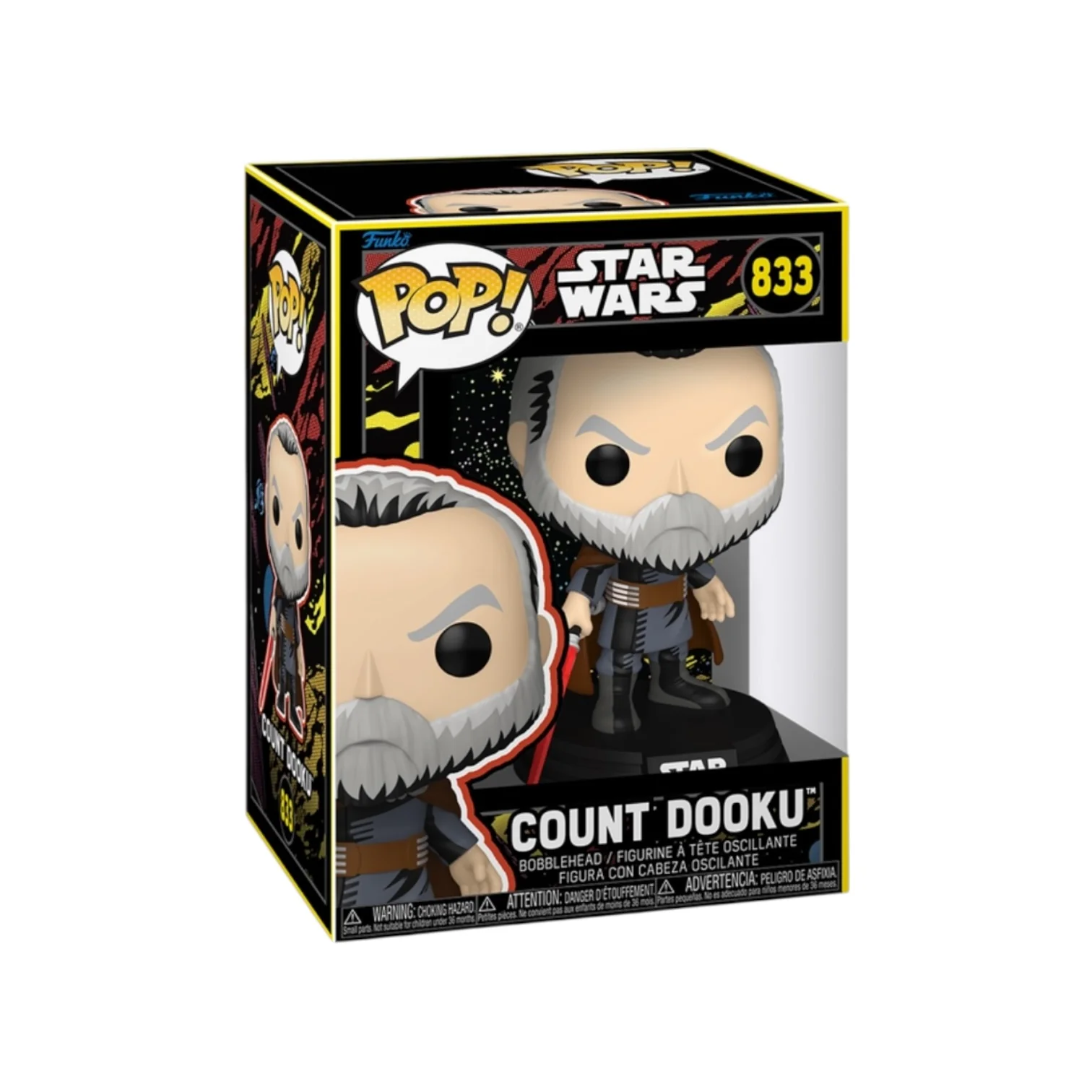 Count Dooku (Retro) #833 Funko Pop - Star Wars - PREORDER