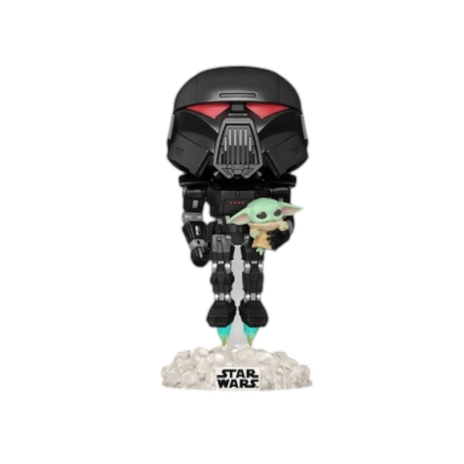 Dark Trooper with Grogu GITD #488 Funko Pop! - Star Wars - Special Edition - Image 2