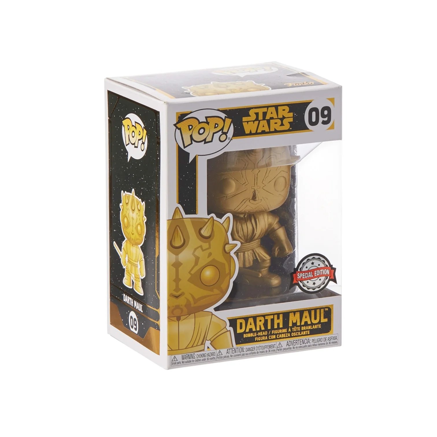 Darth Maul (Gold Chrome) #09 Funko Pop! - Star Wars - Special Edition