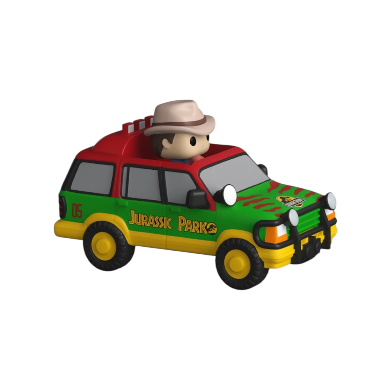 Dr. Alan Grant and Jurassic SUV Funko Bitty Pop Ride - Jurassic Park - Image 2