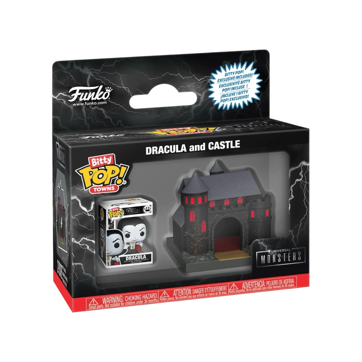 Dracula and Castle Funko Bitty Pop Town - Universal Monsters - PREORDER