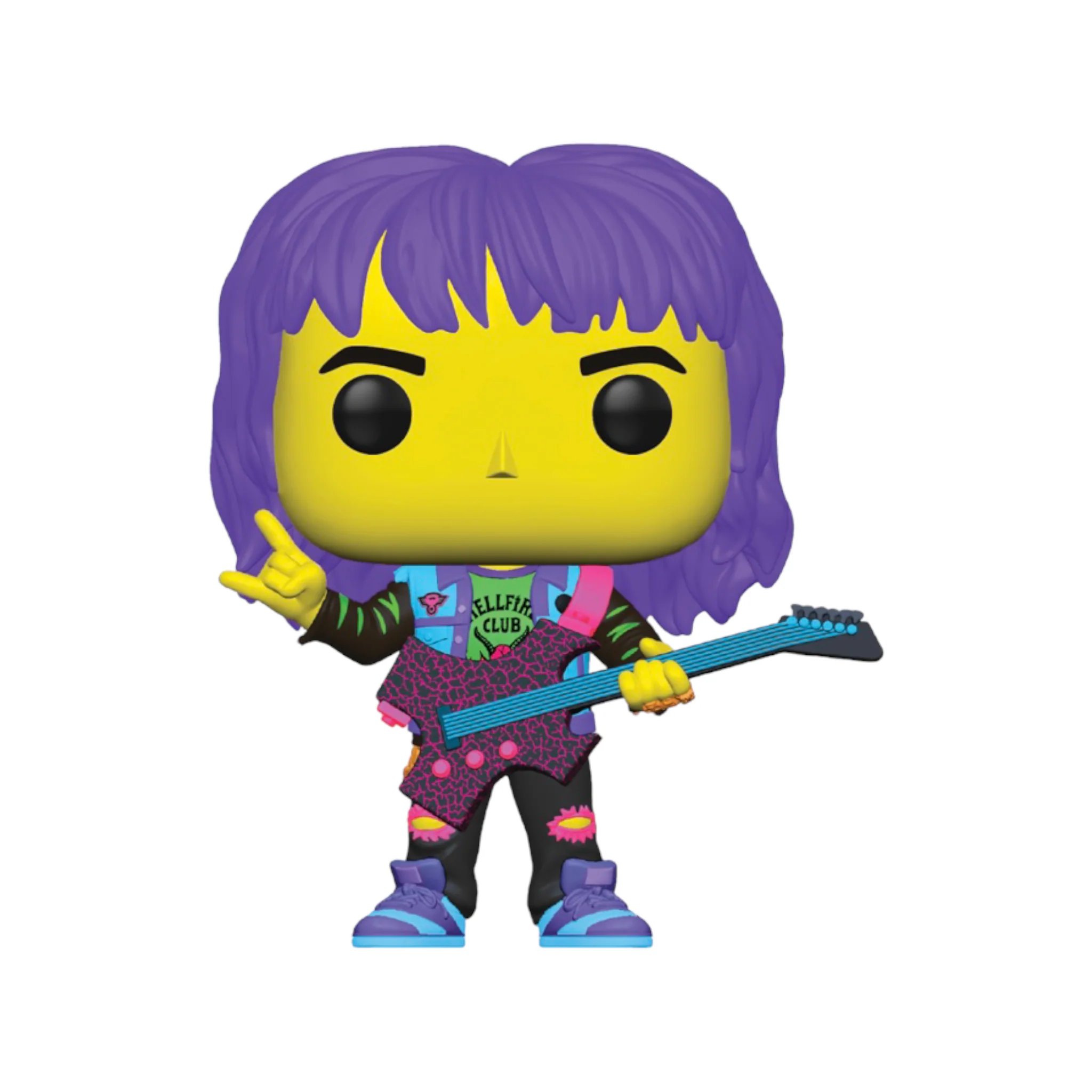 Eddie #1250 (Black Light) Funko Pop! - Stranger Things - Target Con 2024 Exclusive - Image 2