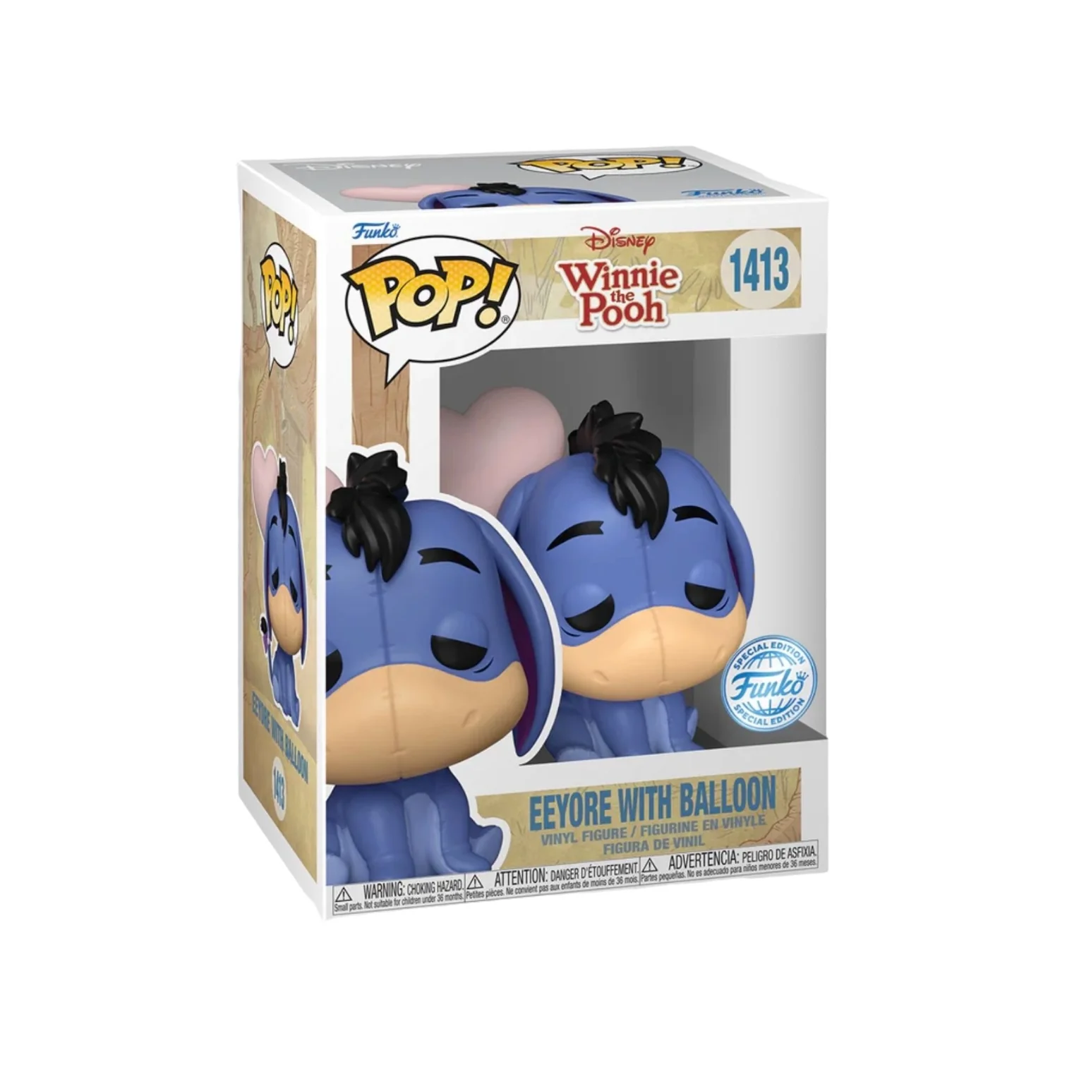 Eeyore with Balloon #1413 Funko Pop! - Disney - Winnie the Pooh - Pop Figures Exclusive - Image 2