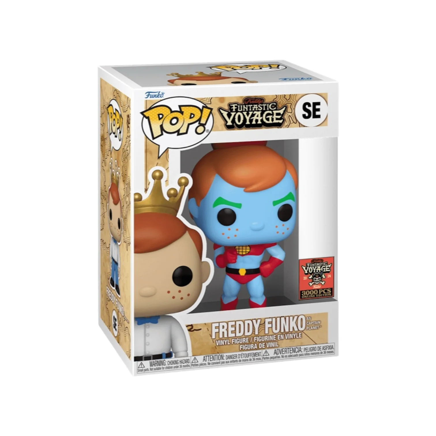 Freddy Funko as Captain Planet #SE Funko Pop! - The New Adventure of Captain Planet - Freddy's Funtastic Voyage 2024 Online Edition LE3000 Pcs