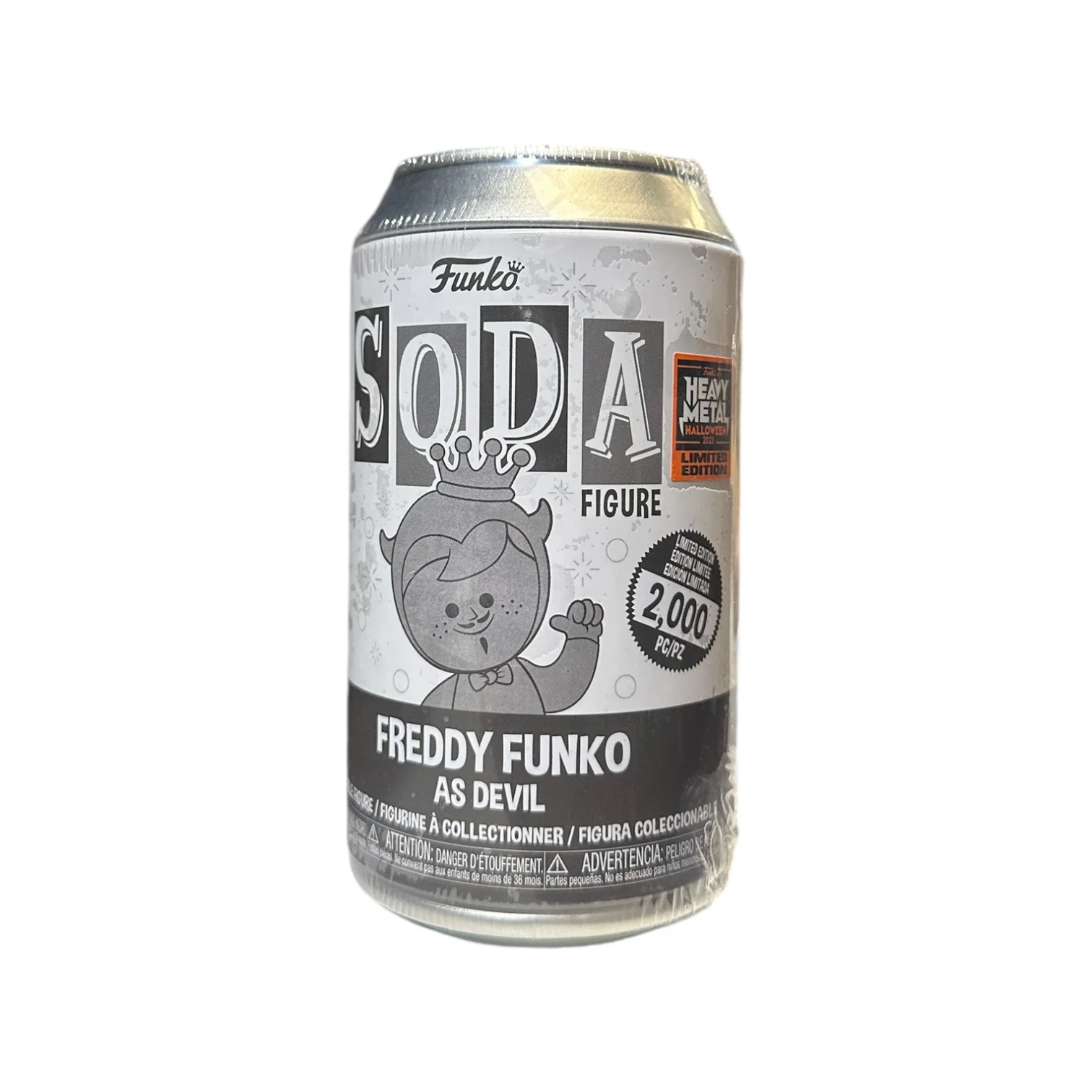 Freddy Funko as Devil (Stone) Funko Soda Vinyl Figure! - Heavy Metal Halloween 2023 Exclusive LE2000 Pcs