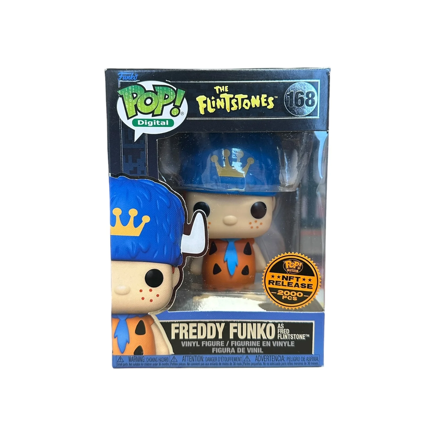 Freddy Funko as Fred Flintstone #168 Funko Pop! - The Flintstones - NFT Release Exclusive LE2000 Pcs - Condition 7.5/10