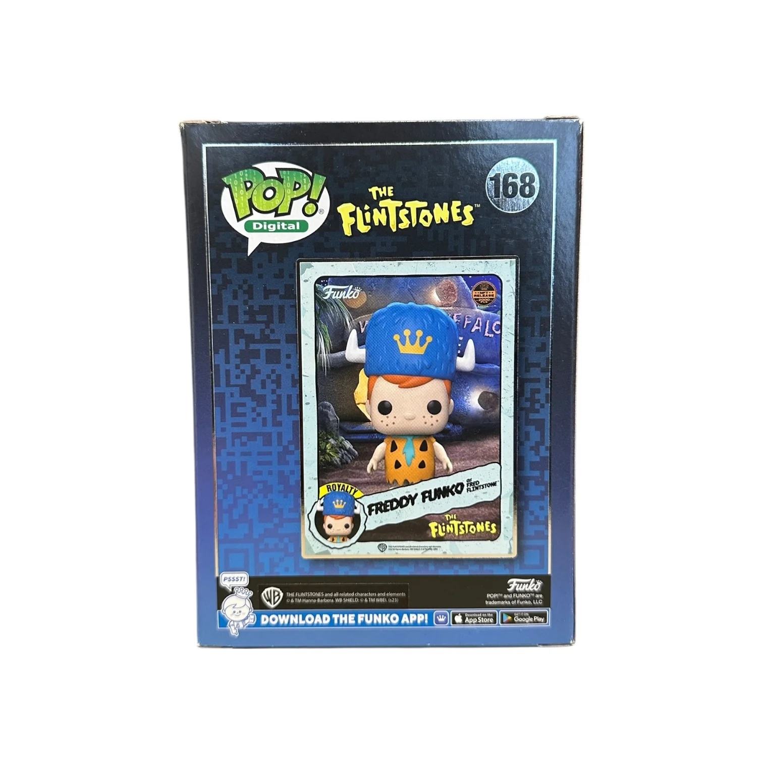 Freddy Funko as Fred Flintstone #168 Funko Pop! - The Flintstones - NFT Release Exclusive LE2000 Pcs - Condition 7.5/10 - Image 3