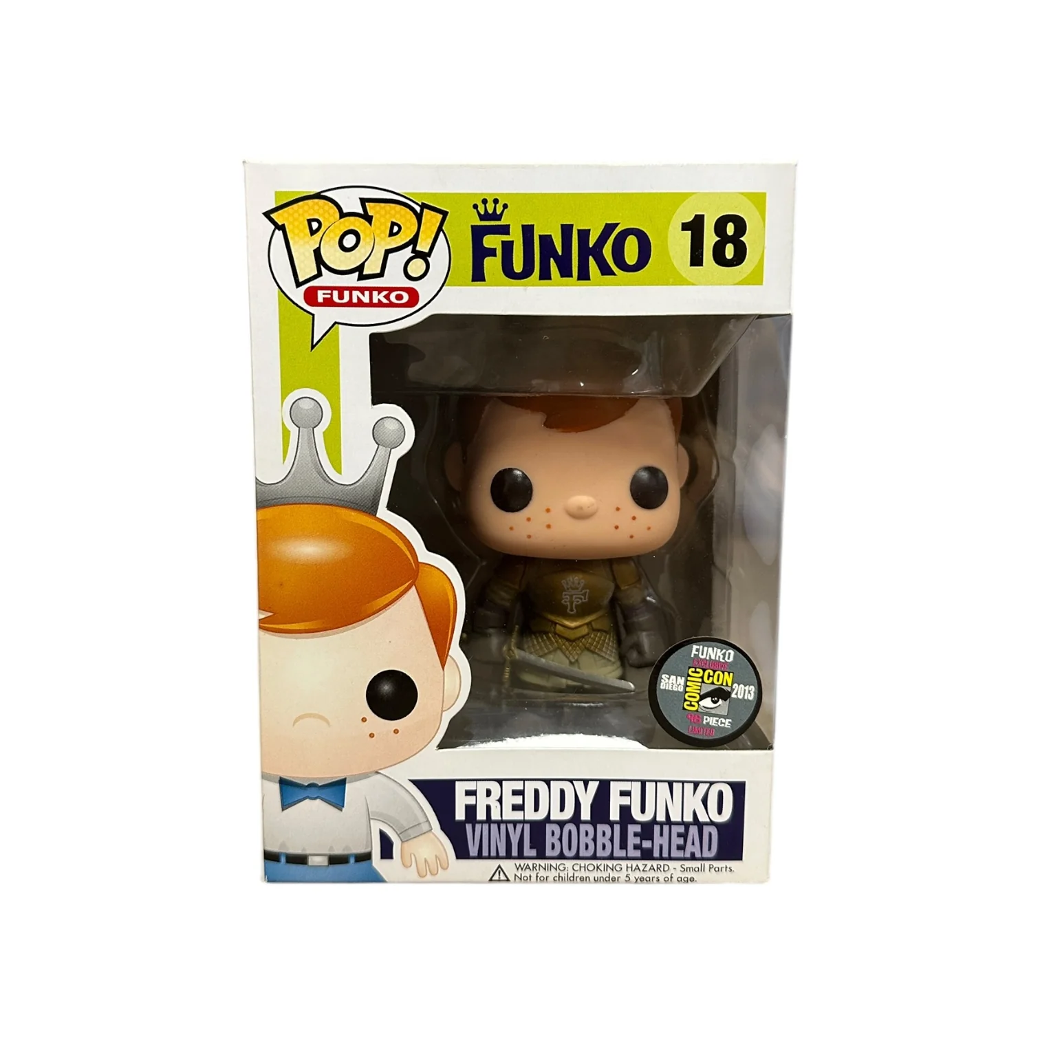 Freddy Funko as Jaime Lannister #18 Funko Pop! - SDCC 2013 Exclusive LE96 Pcs - Condition 7.5/10