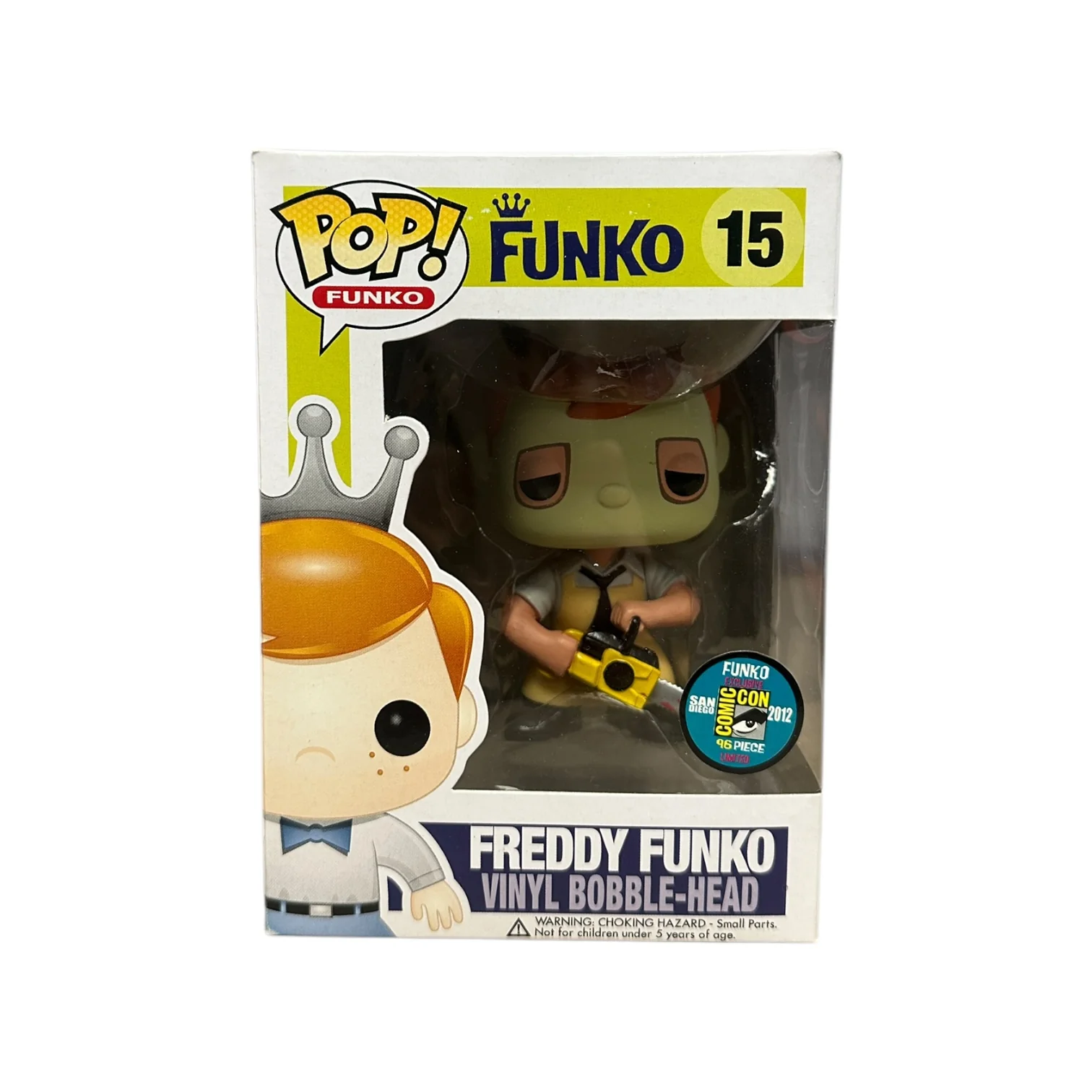 Freddy Funko as Leatherface #15 Funko Pop! - SDCC 2012 Exclusive LE96 Pcs - Condition 8/10