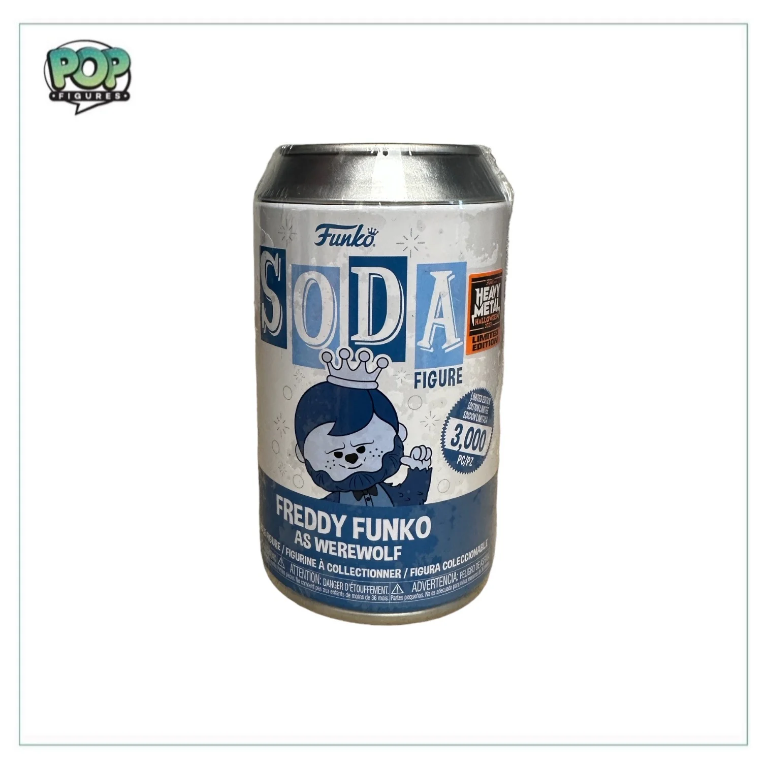 Freddy Werewolf (Blue) Funko Soda Vinyl Figure! - Heavy Metal Halloween 2023 Exclusive LE3000 Pcs