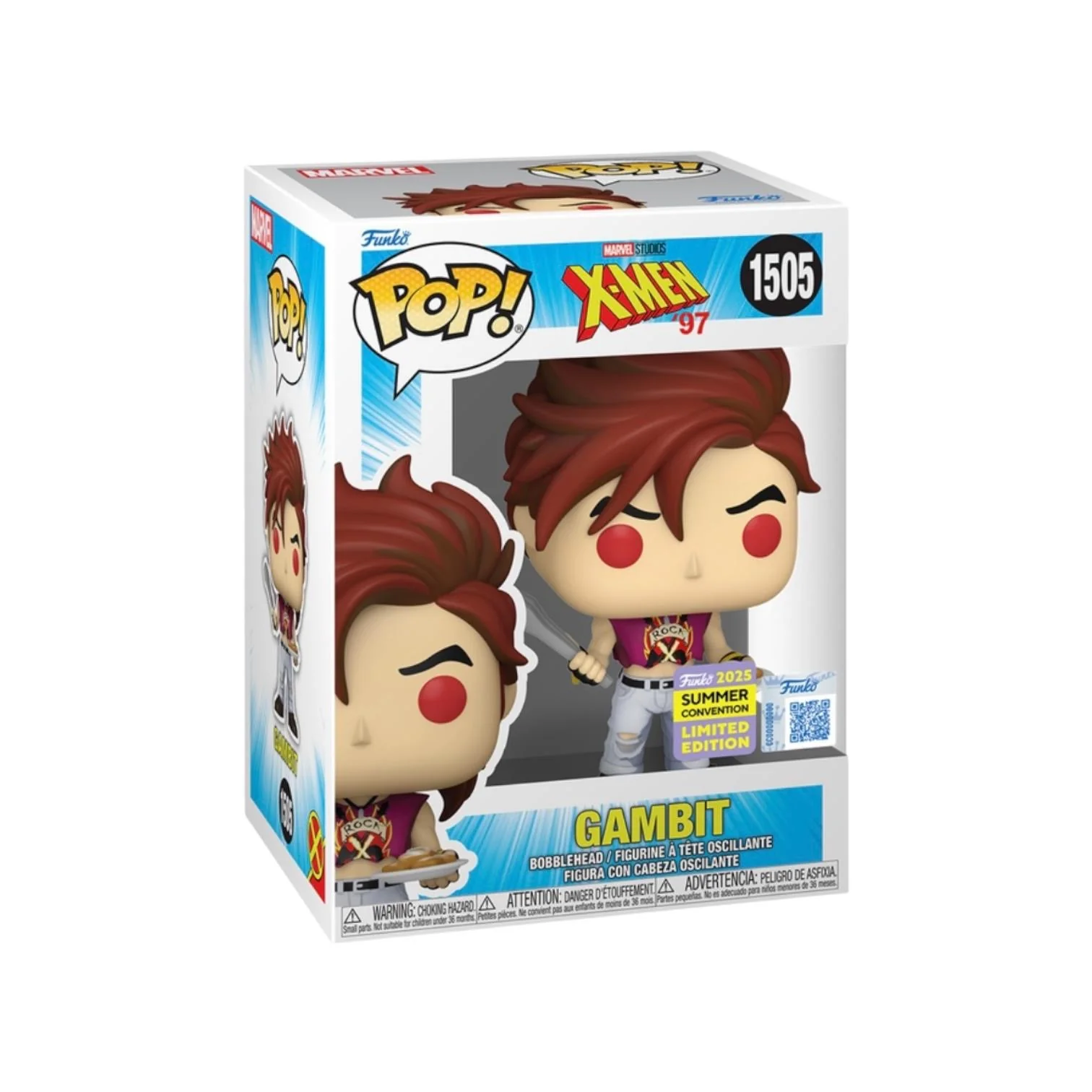 Gambit #1505 (w/ Beignets) Funko Pop! - X-Men '97 - SDCC 2025 Shared Exclusive
