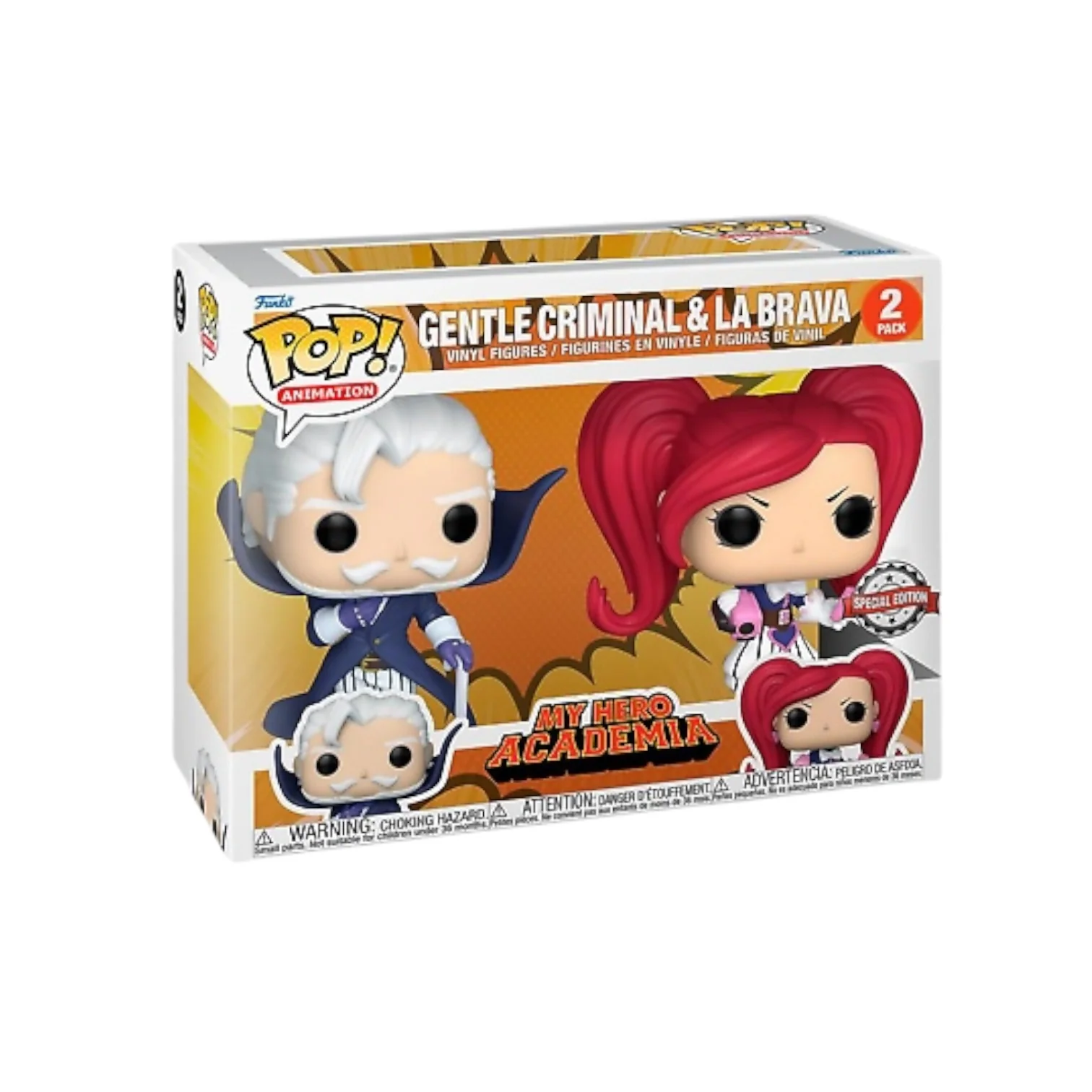 Gentle Criminal & La Brava Funko Pop! 2 Pack - My Hero Academia - Special Edition