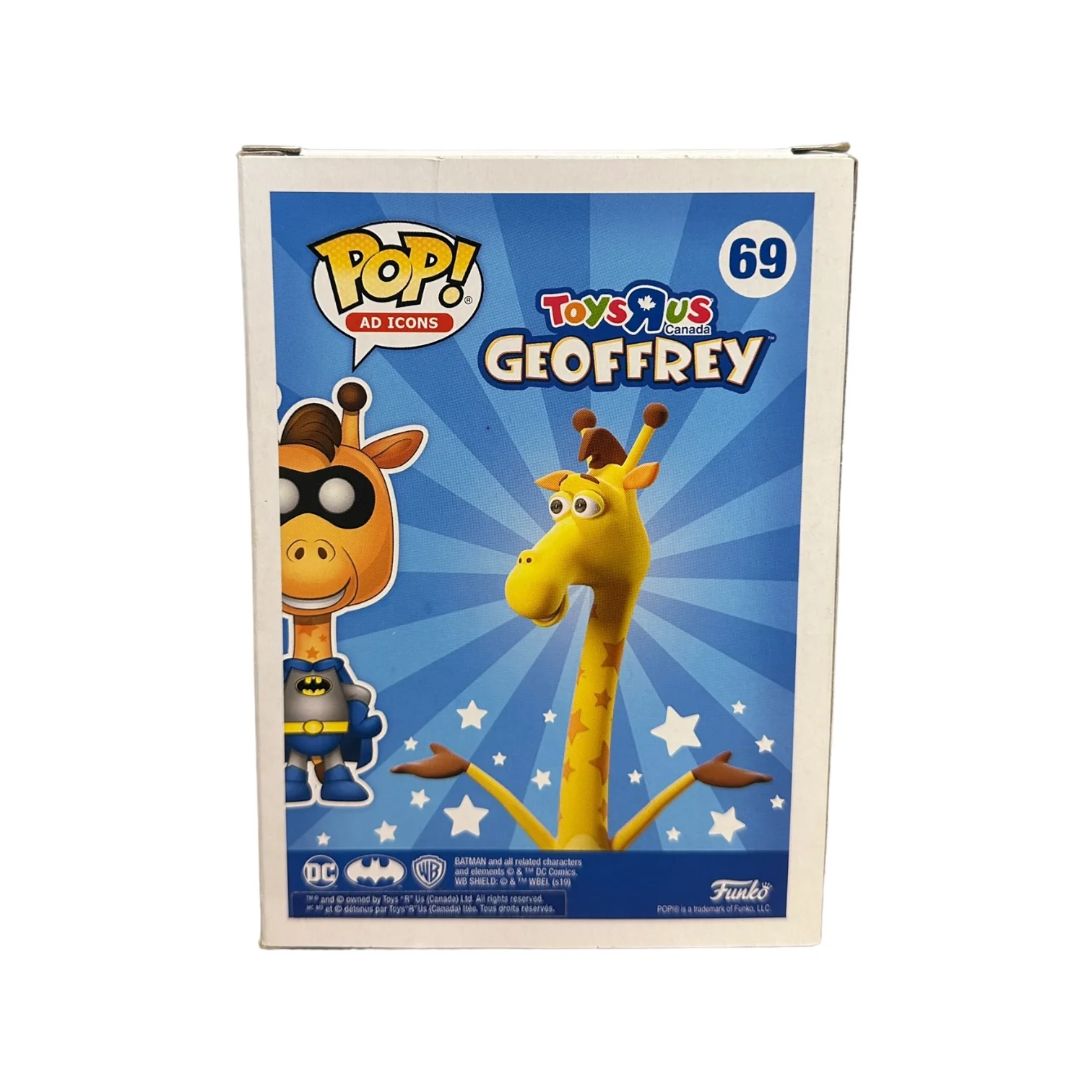 Geoffrey as Batman #69 Funko Pop! - ToysRus Canada x DC - ToysRus Exclusive - Condition 6.5/10 - Image 4