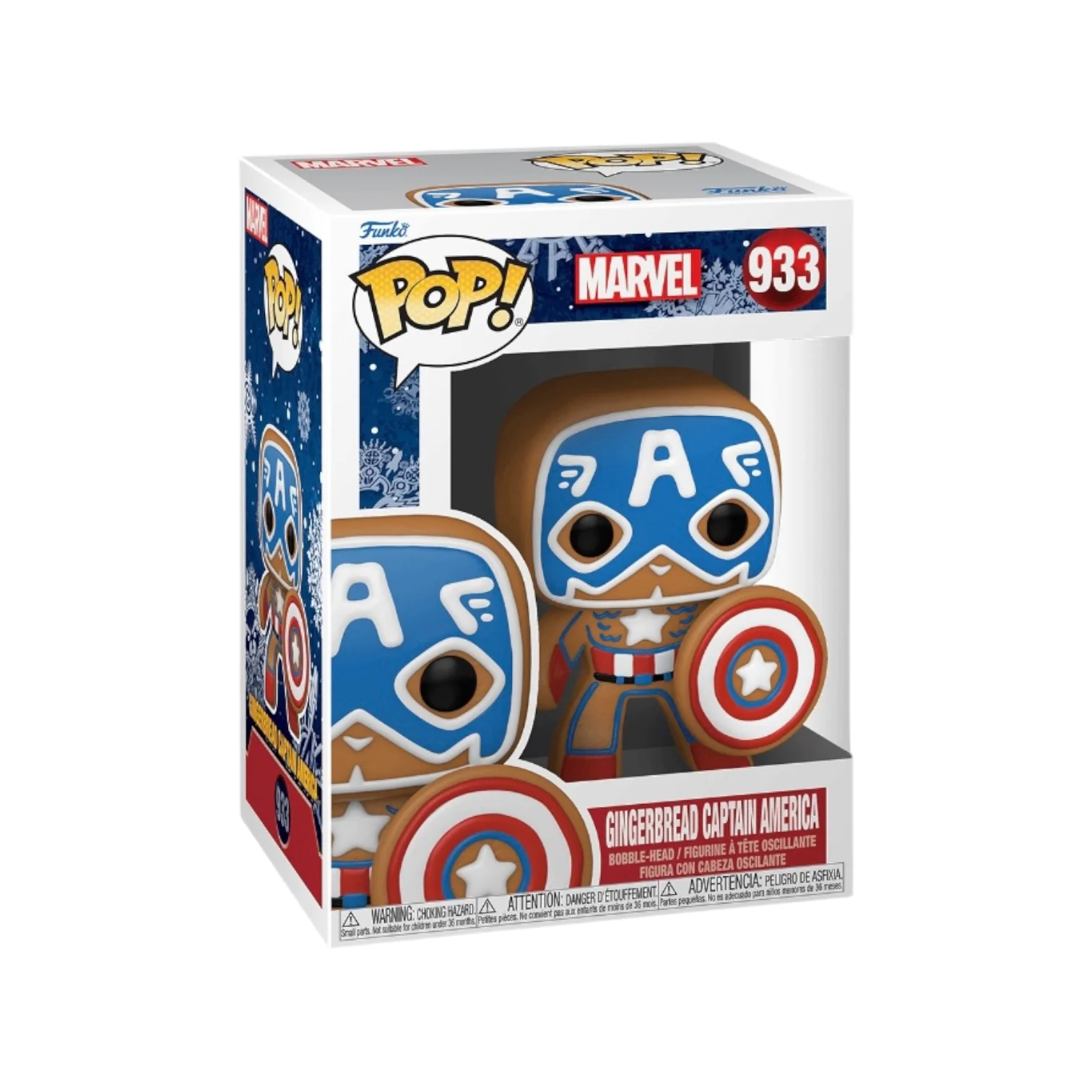 Gingerbread Captain America #933 Funko Pop! - Marvel