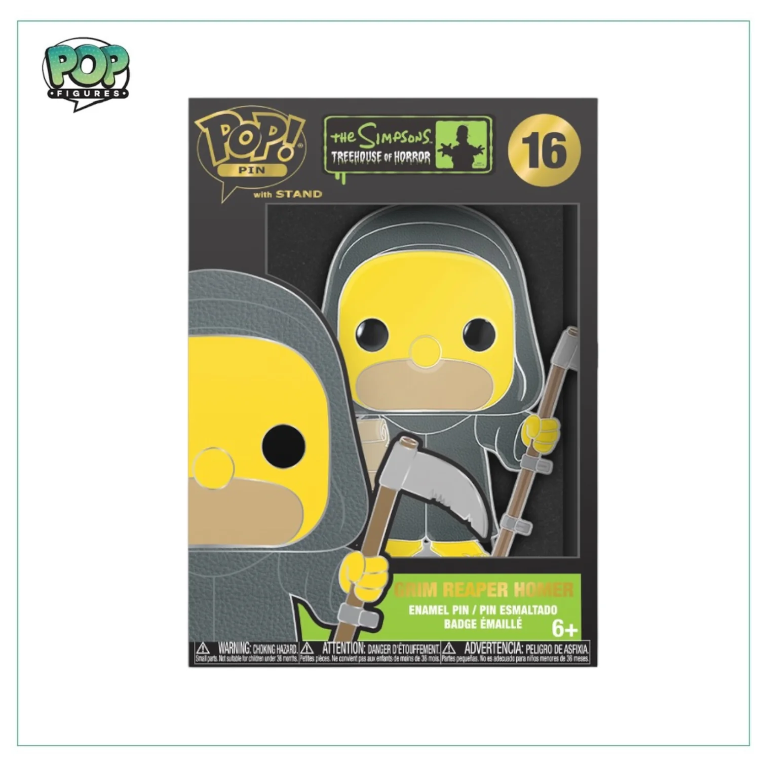 Grim Reaper Homer #16 Enamel Pop! Pin - The Simpsons Treehouse of Horror