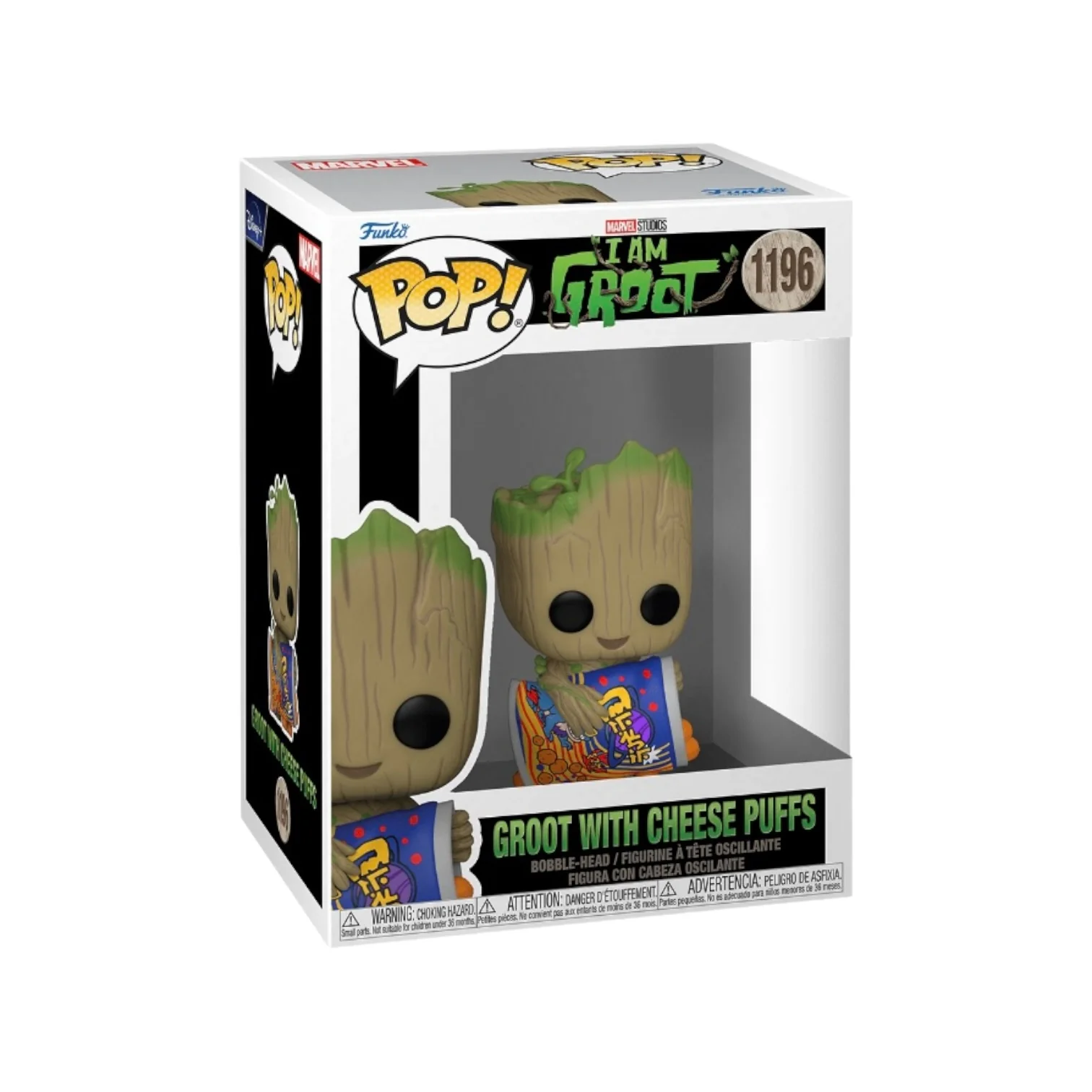 Groot with Cheese Puffs #1196 Funko Pop! - I Am Groot
