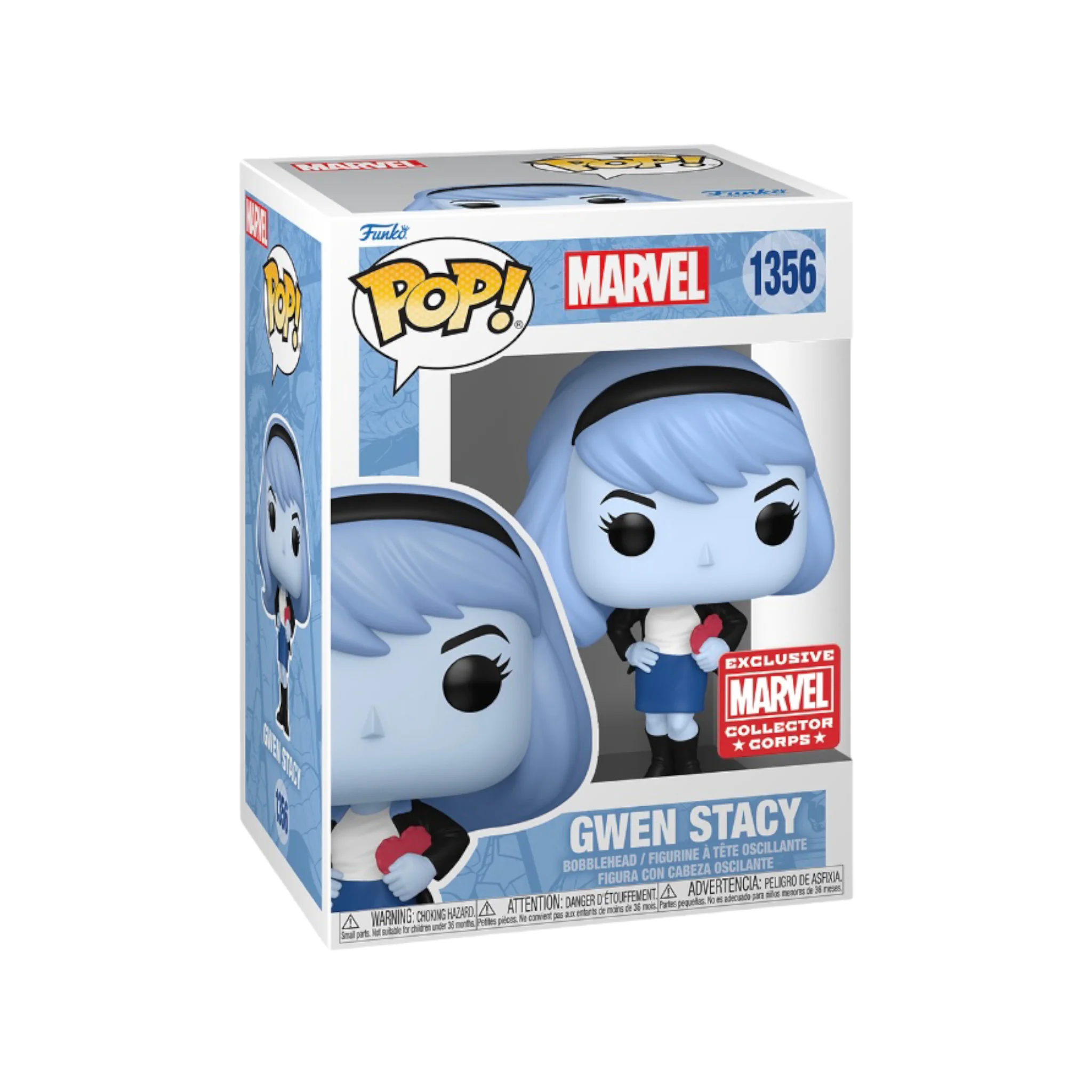 Gwen Stacy #1356 Funko Pop! - Marvel - Marvel Collector Corps Exclusive