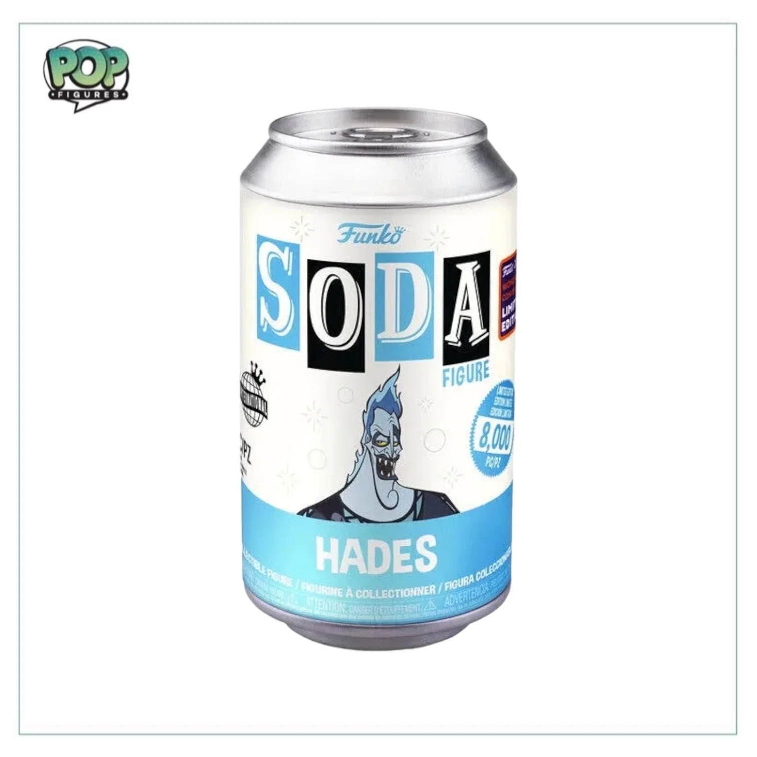 Hades Funko Soda Vinyl Figure! - Disney Villains - International Wonder Con 2022 Shared Exclusive LE8000 Pcs - Chance of Chase