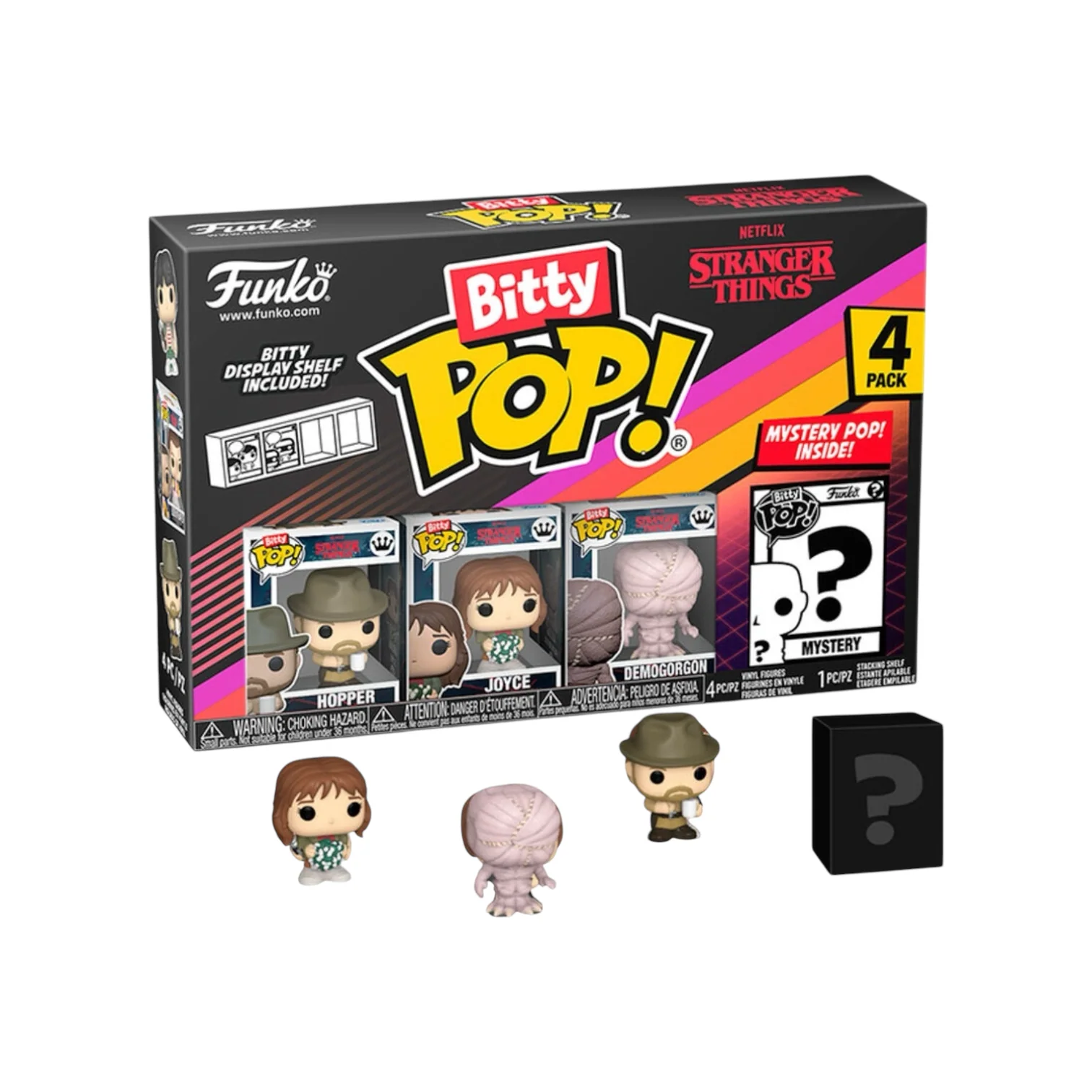 Hopper 4 Pack Funko Bitty Pop! - Stranger Things