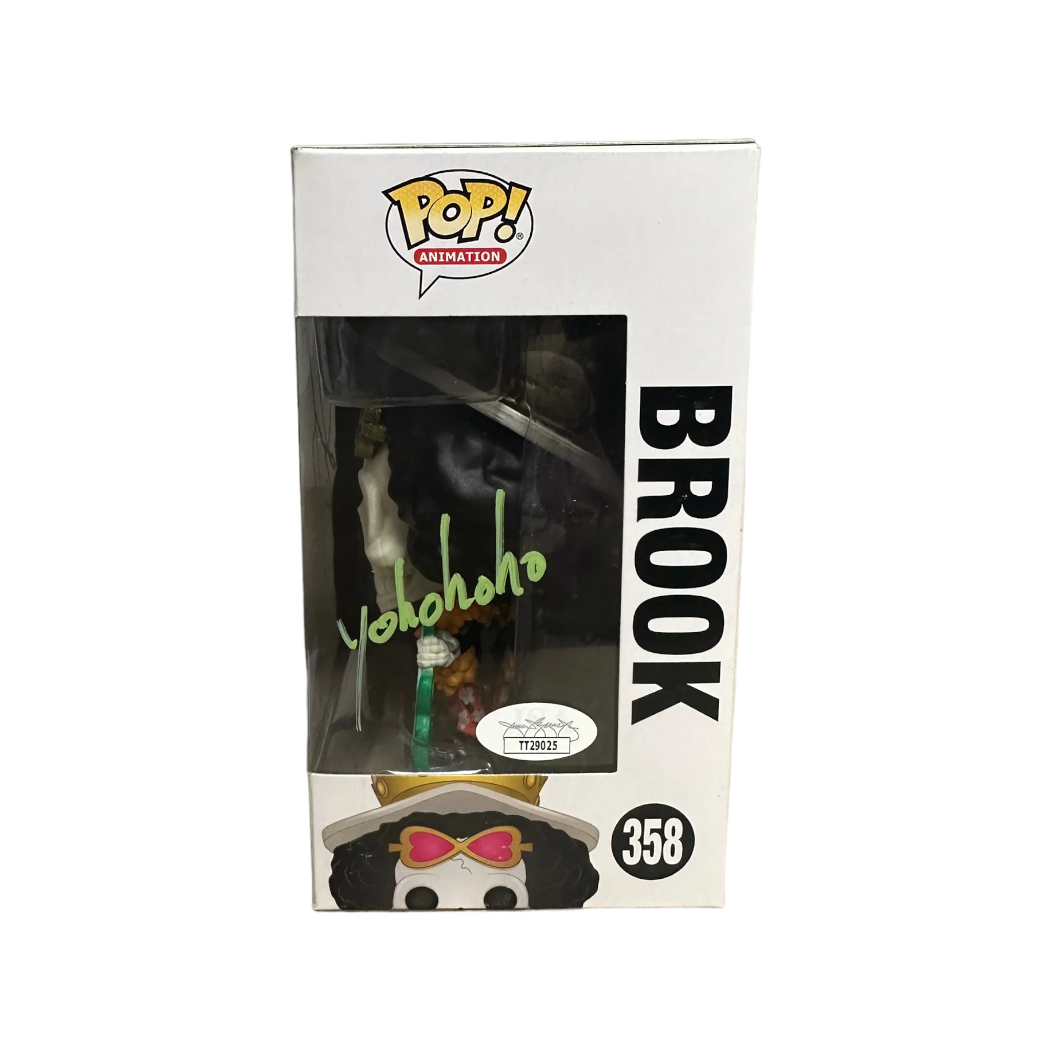 Ian Sinclair Signed Brook #358 Funko Pop! - One Piece - NYCC 2018 Shared Exclusive - Condition 8/10 - JSA Authenticated - Image 2