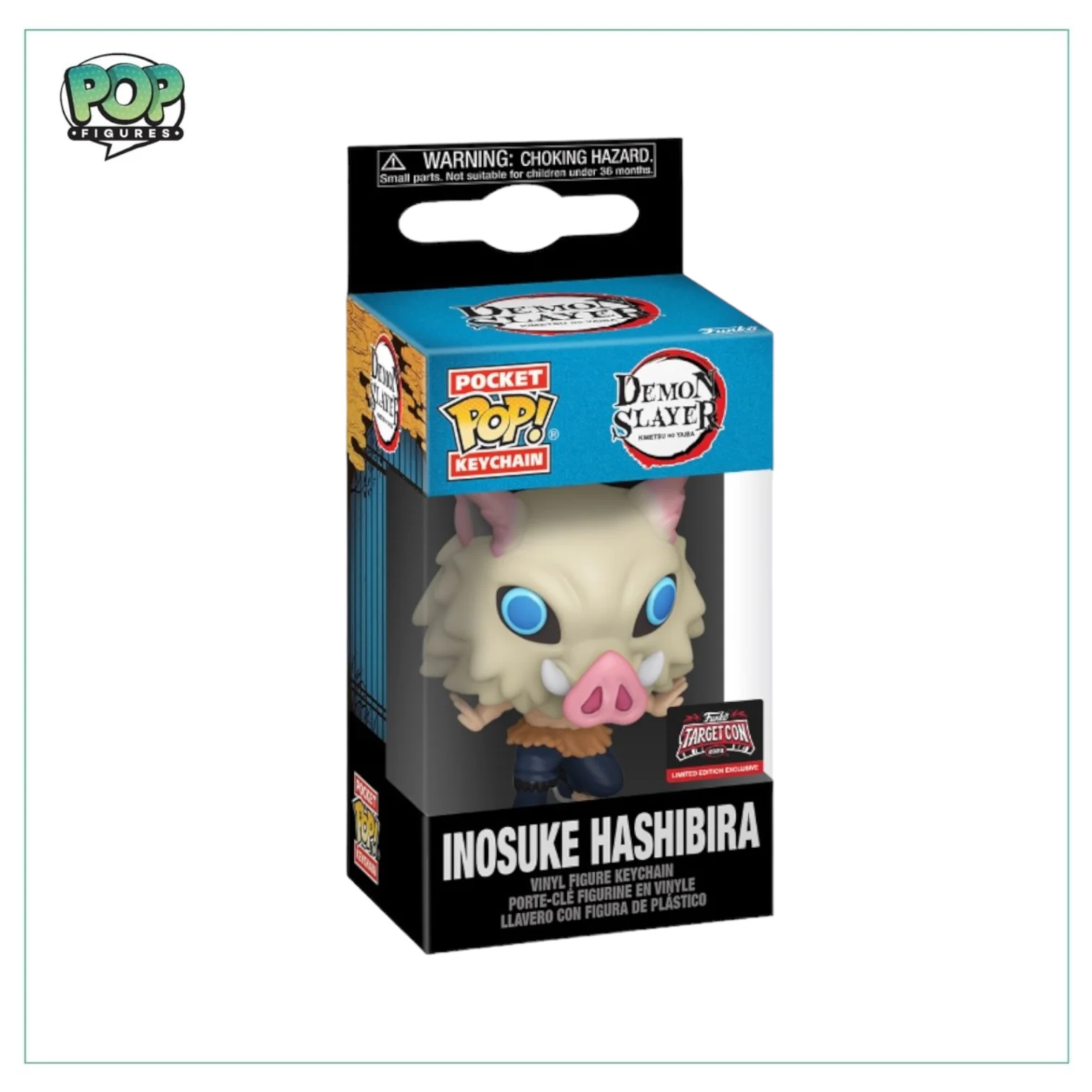 Inosuke Hashibira Pocket Pop Keychain! - Demon Slayer - 2023 Target Con Exclusive