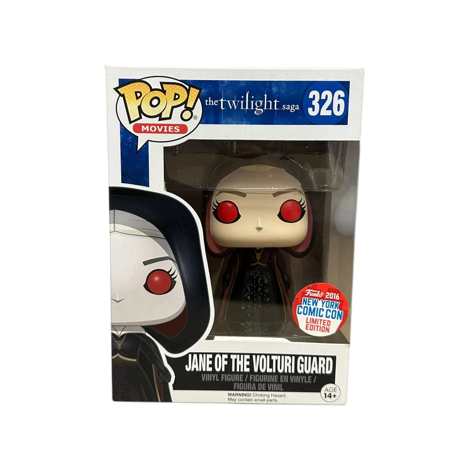 Jane of The Volturi Guard #326 (Hooded) Funko Pop! - The Twilight Saga - NYCC 2016 Exclusive - Condition 8.75/10
