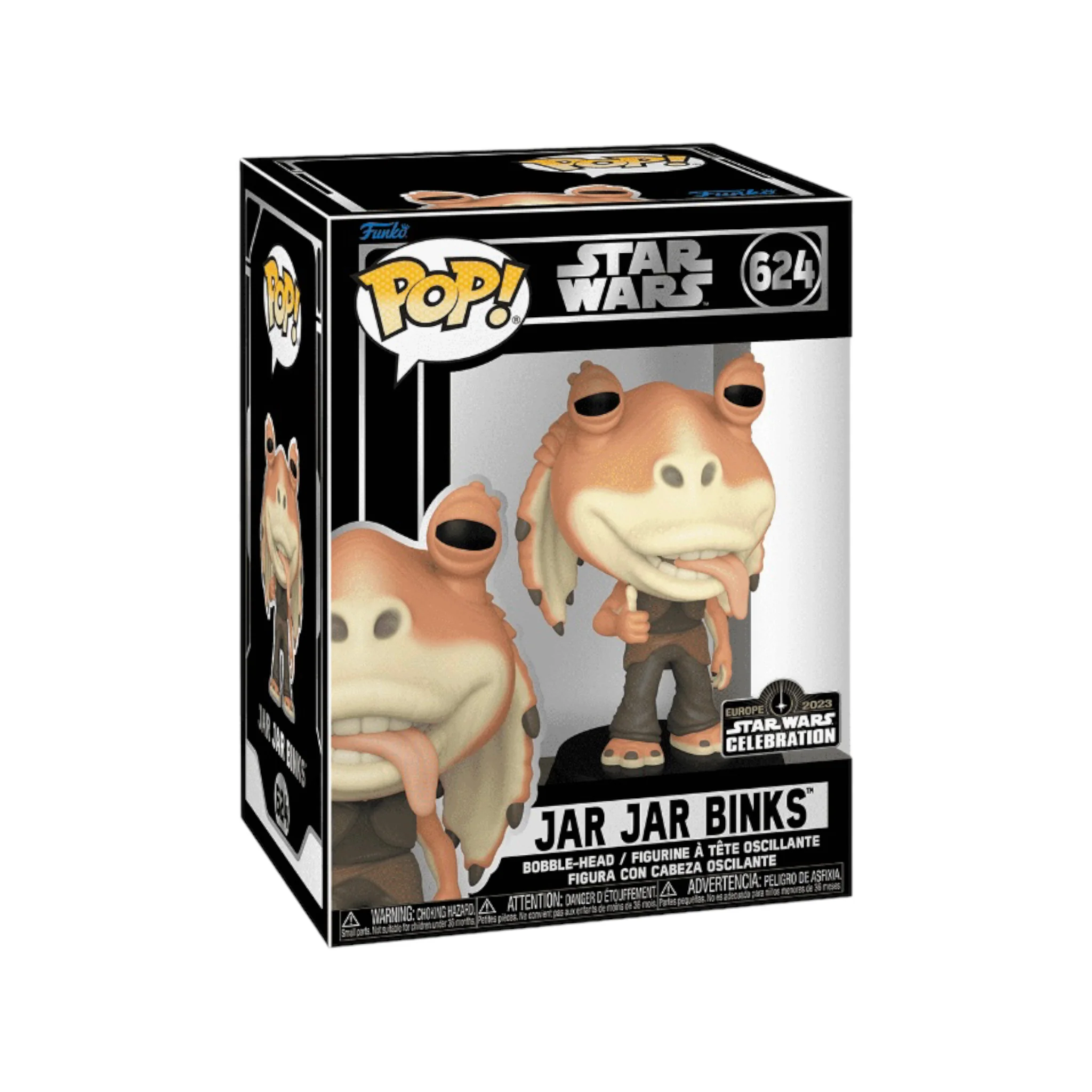 Jar Jar Binks #624 (Thumbs Up) Funko Pop! - Star Wars - SWC London 2023 Official Convention Exclusive