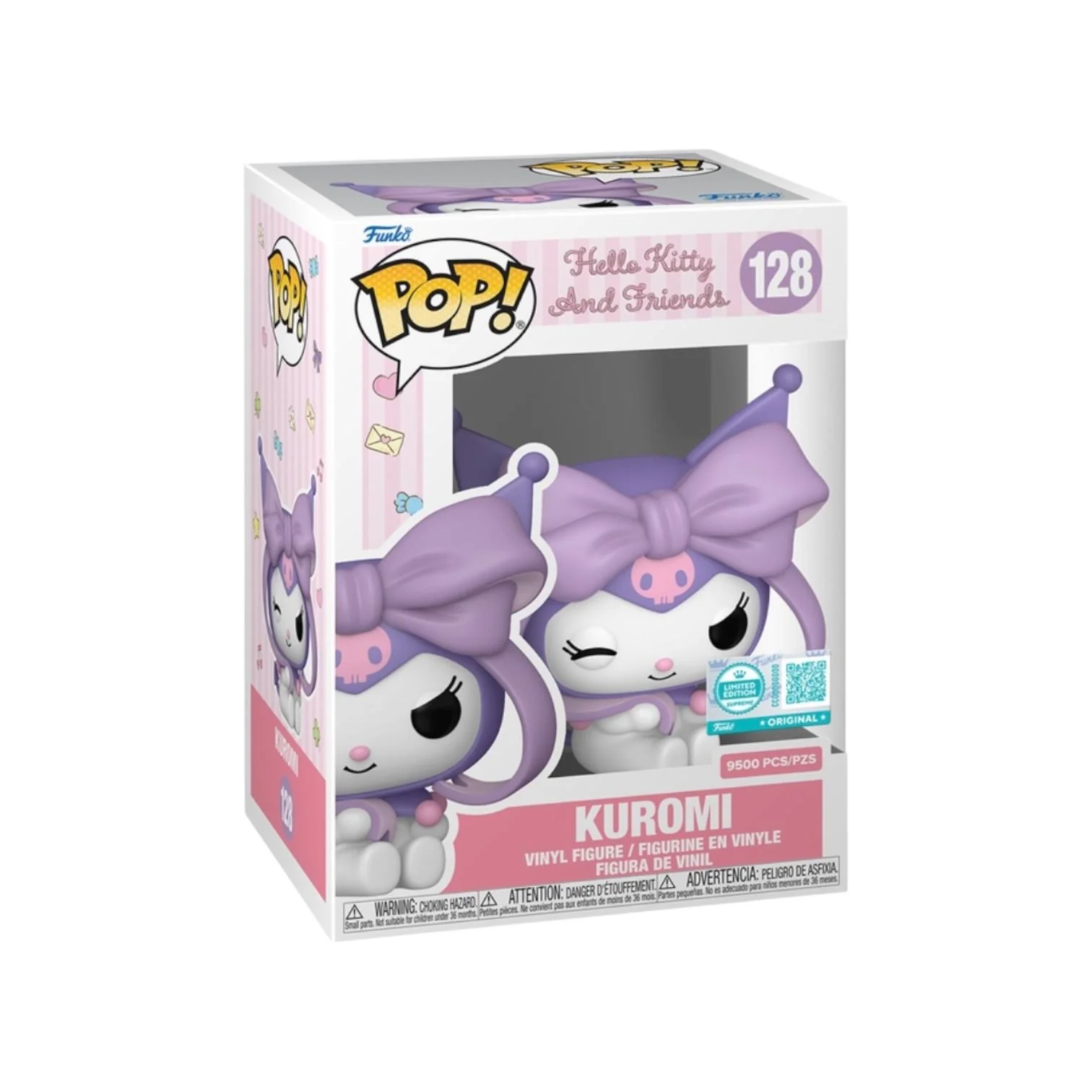 Kuromi #128 (w/ Bow) Funko Pop! - Hello Kitty & Friends - Funko Supreme Exclusive LE9500 Pcs
