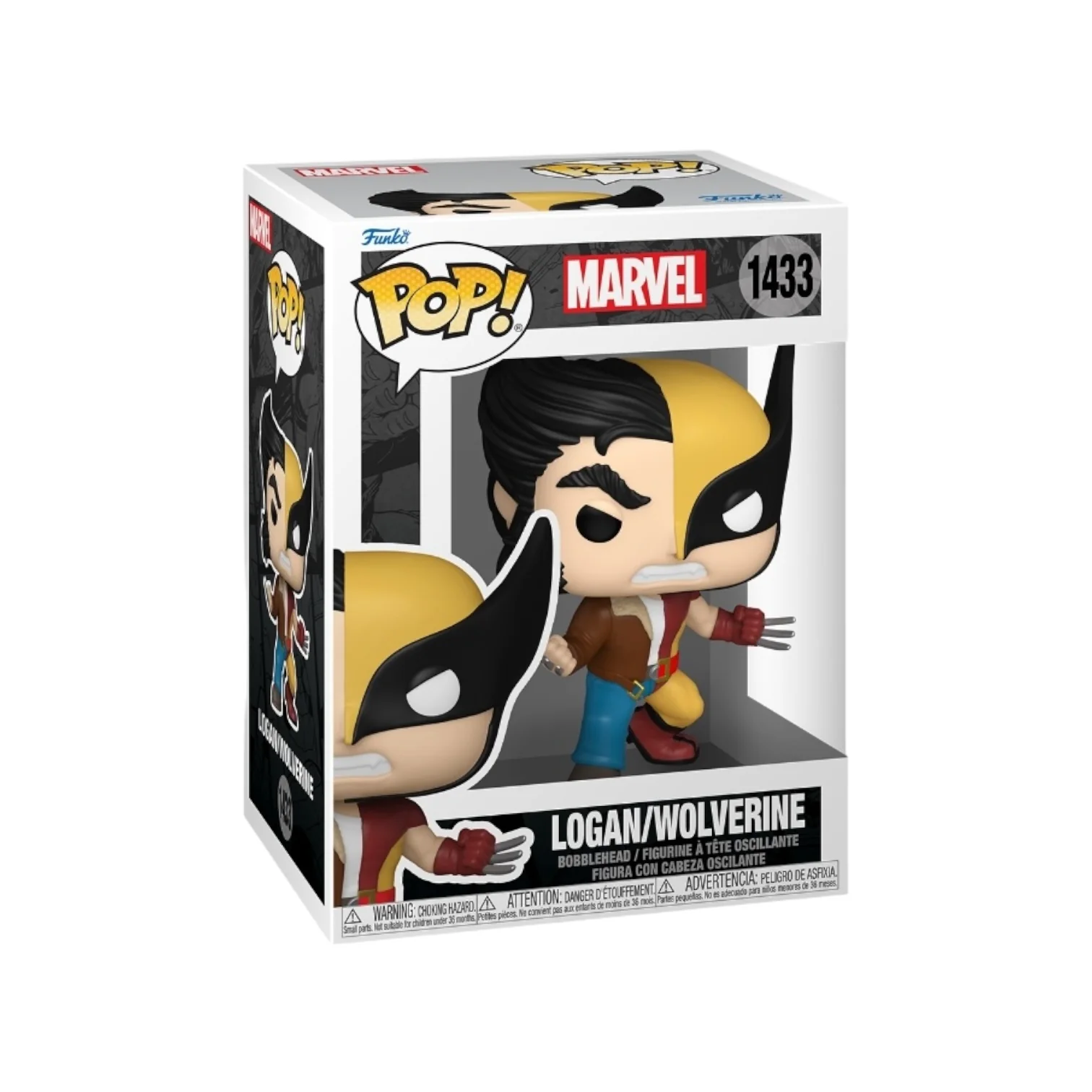 Logan/Wolverine #1433 Funko Pop! - Marvel Split Character