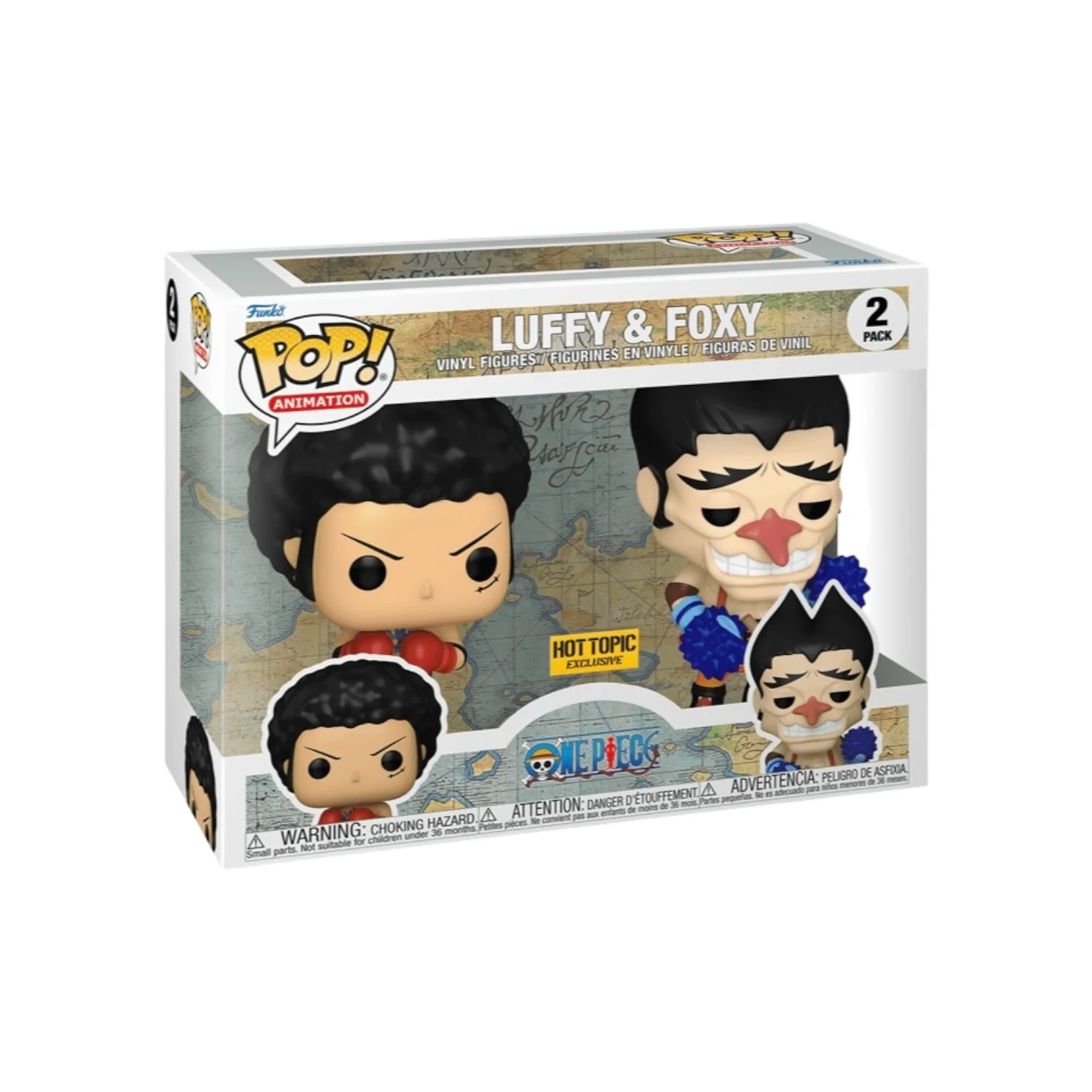 Luffy & Foxy 2 Pack Funko Pop! - One Piece - Hot Topic Exclusive