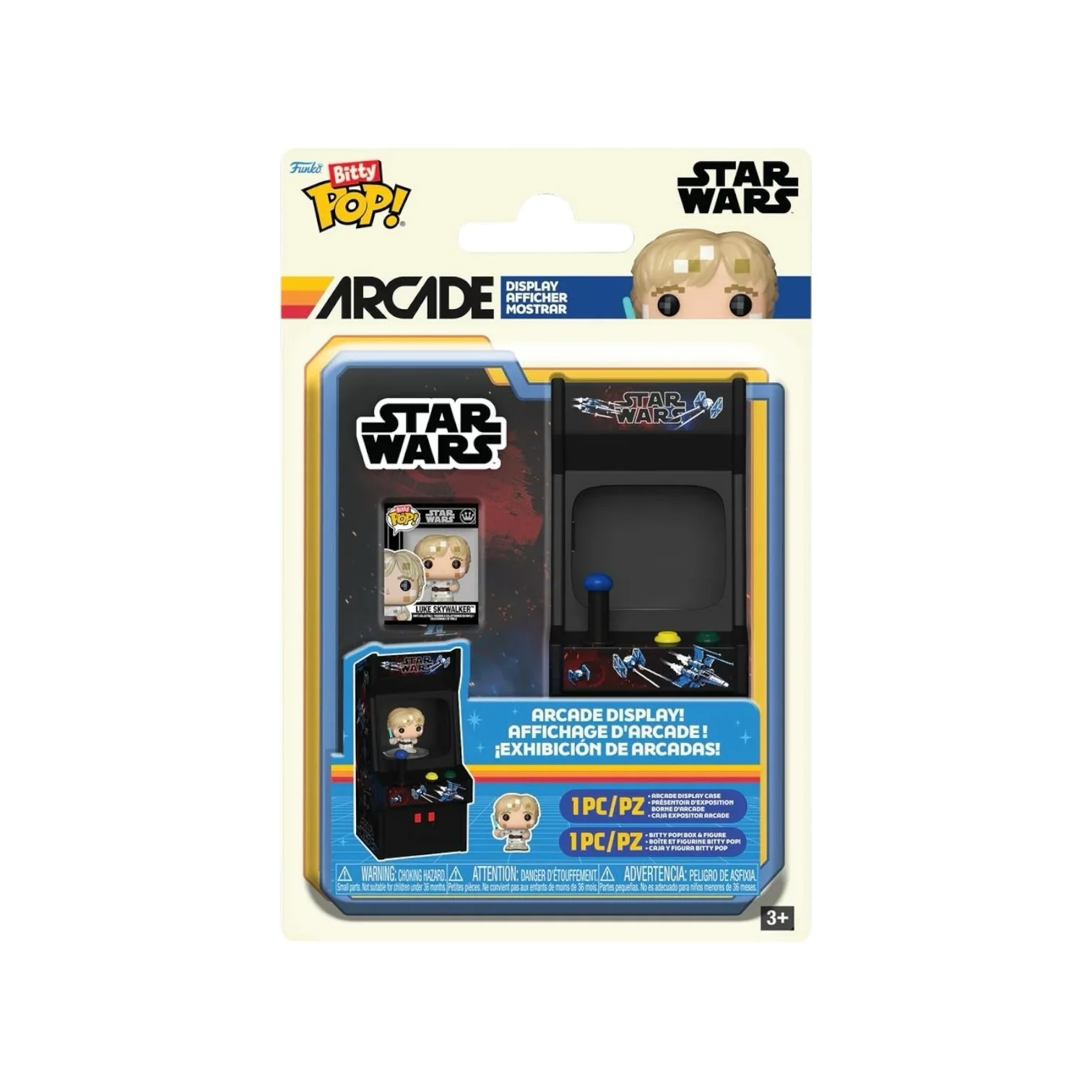 Luke Skywalker 8-bit Bitty Arcade Cabinet Funko Pop - Star Wars