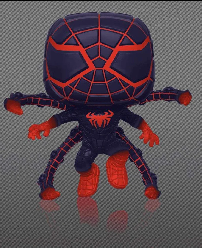 Miles Morales (Programmable Matter Suit) Glow in the Dark #840 Funko Pop! Marvel Spider-Man, GameStop Exclusive - Image 3
